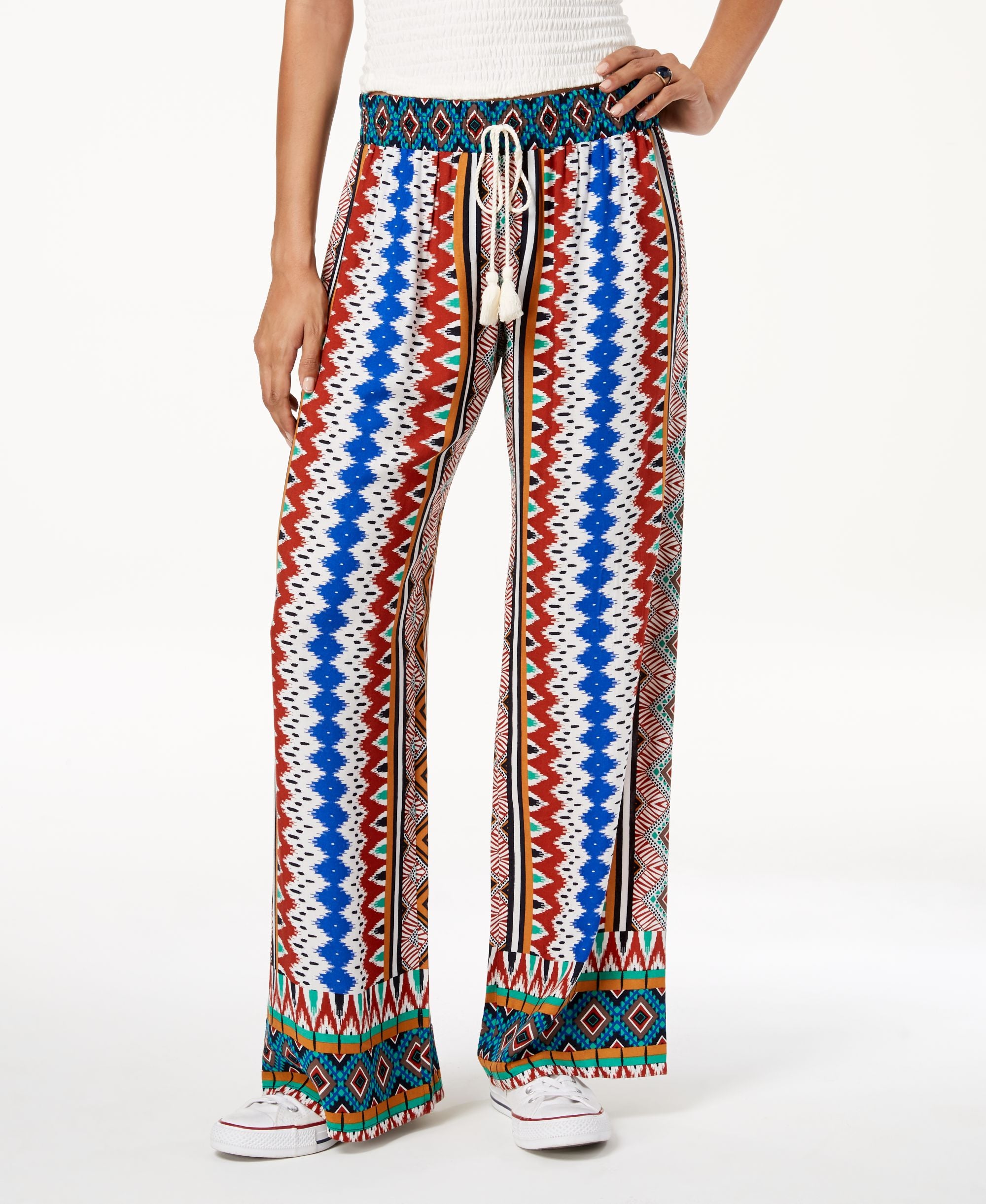 Be Bop Juniors Printed Wide Leg Pants