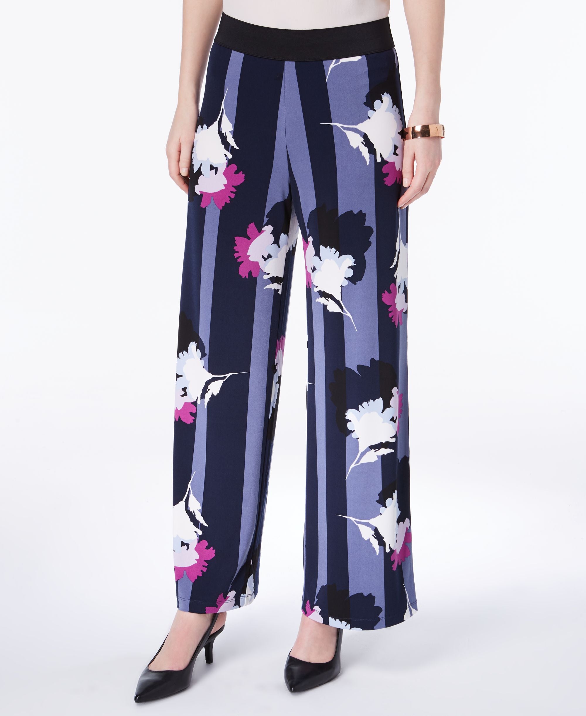 Alfani Petite Printed Palazzo Pants