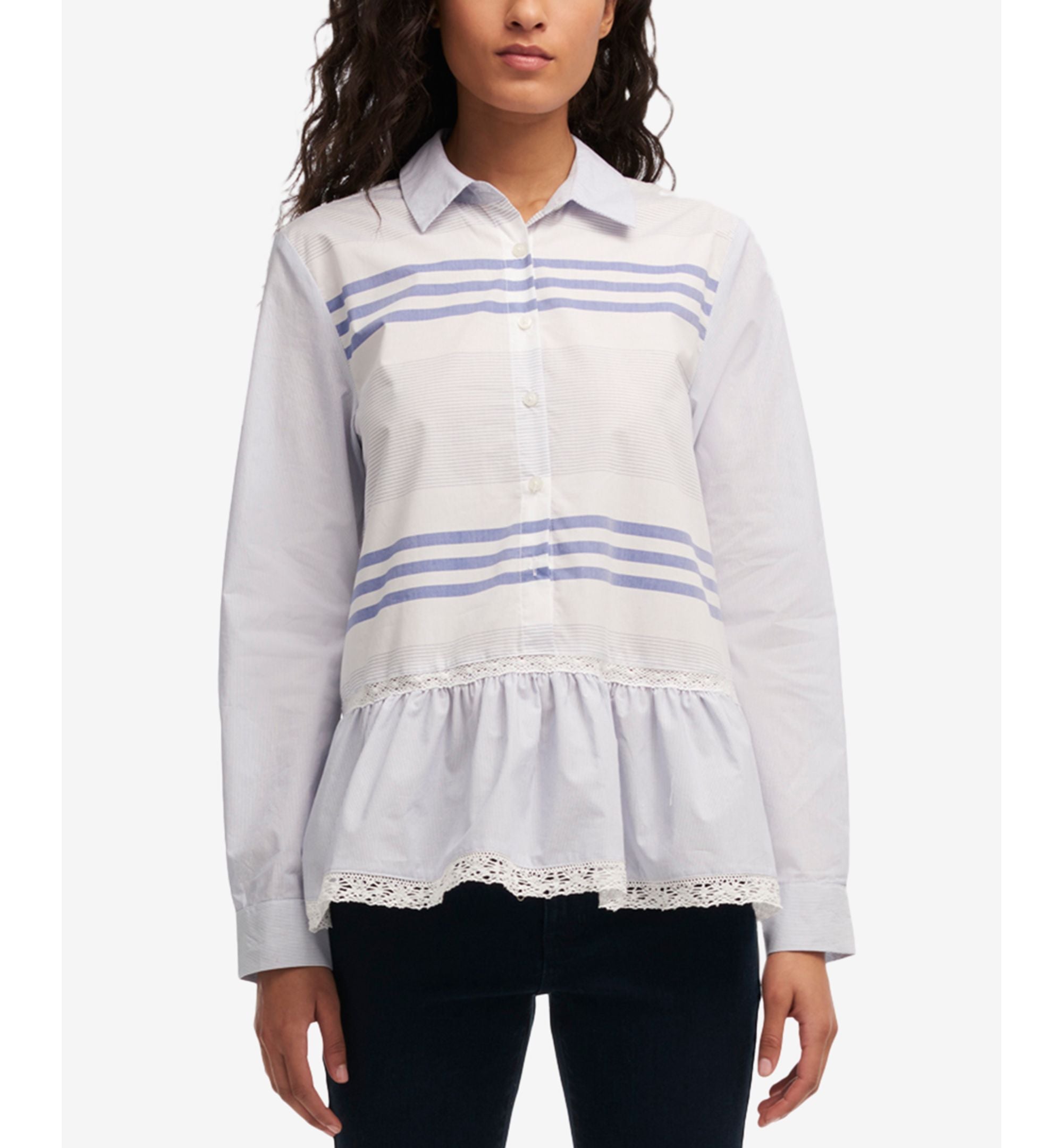 DKNY Ruffled Shirt