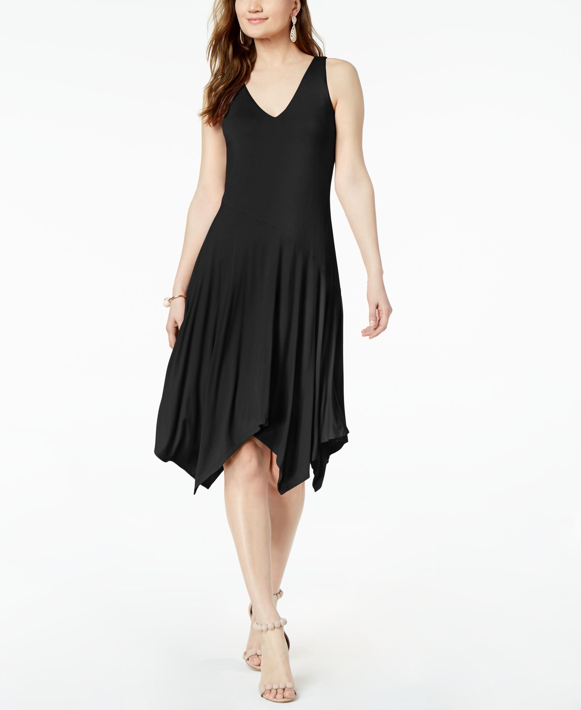 Petite Handkerchief Hem Dress