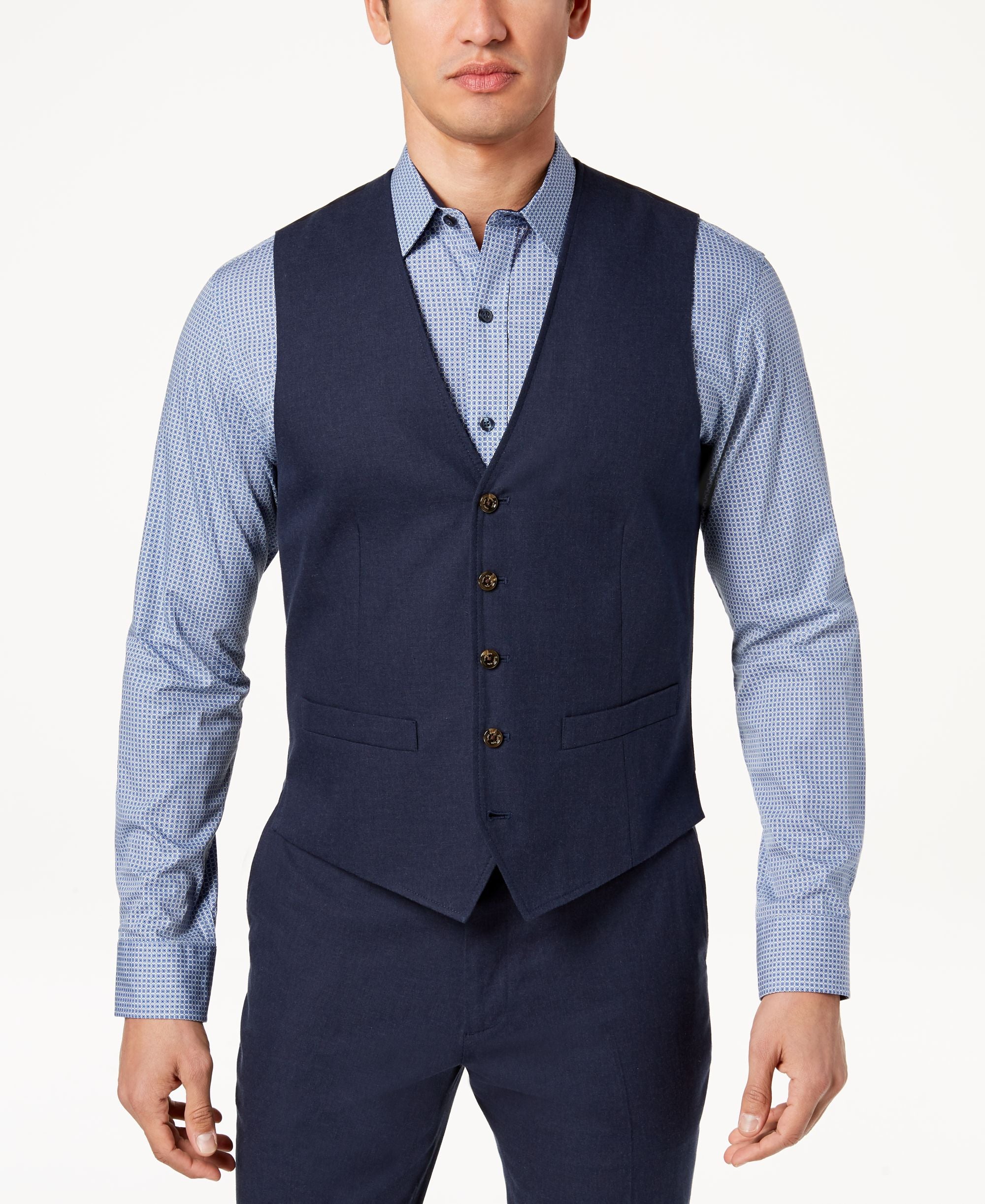 Tasso Elba Mens Duomo Vest