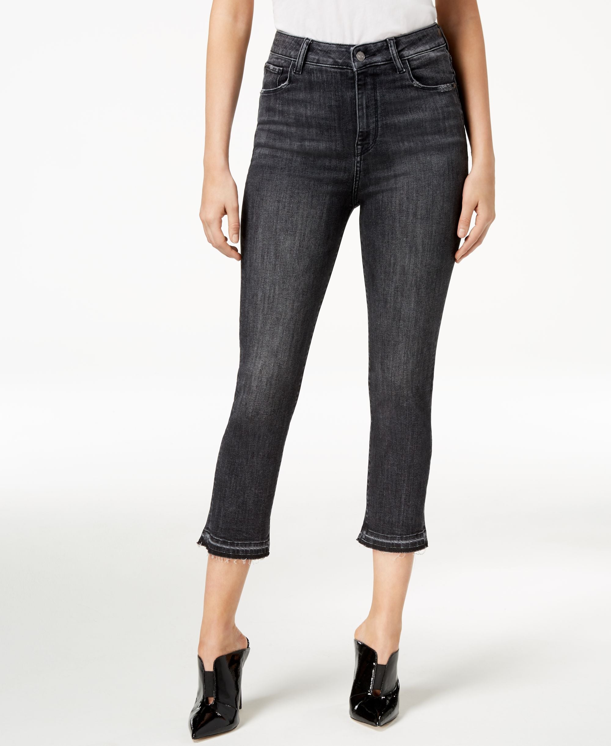 Audrey Straight-Leg Cropped Jeans