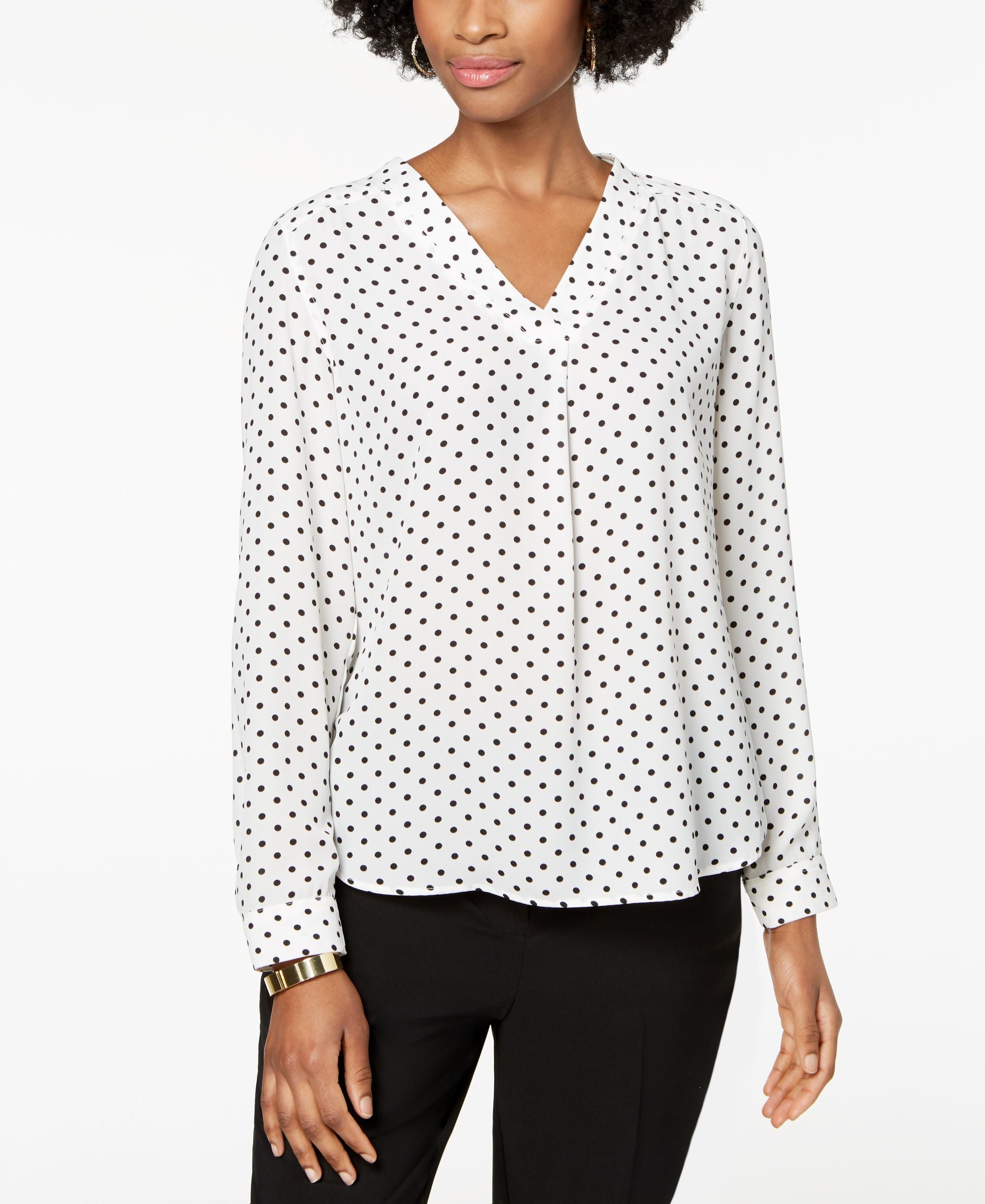 Nine West Dot Print Top