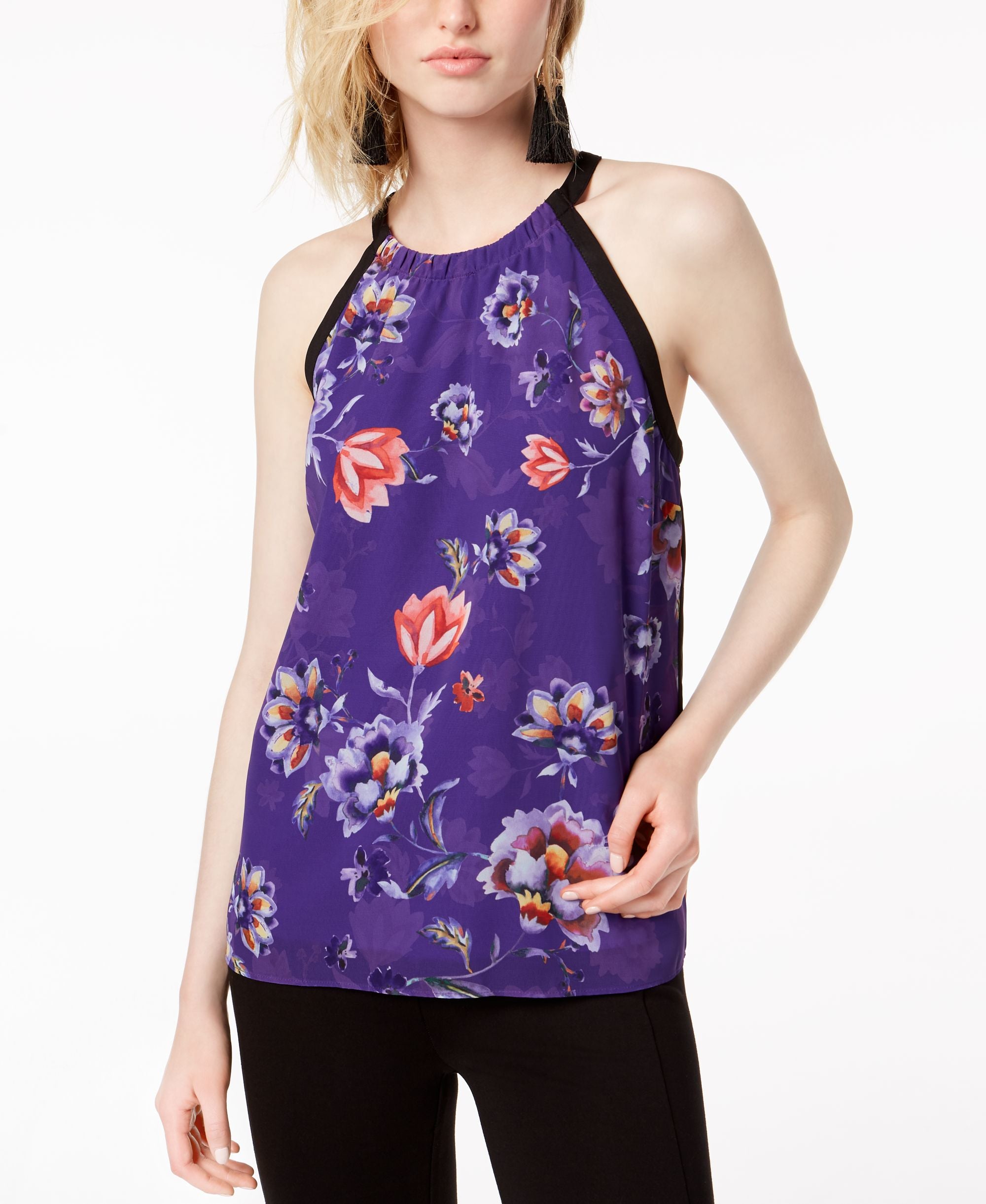 Printed Sleeveless Top