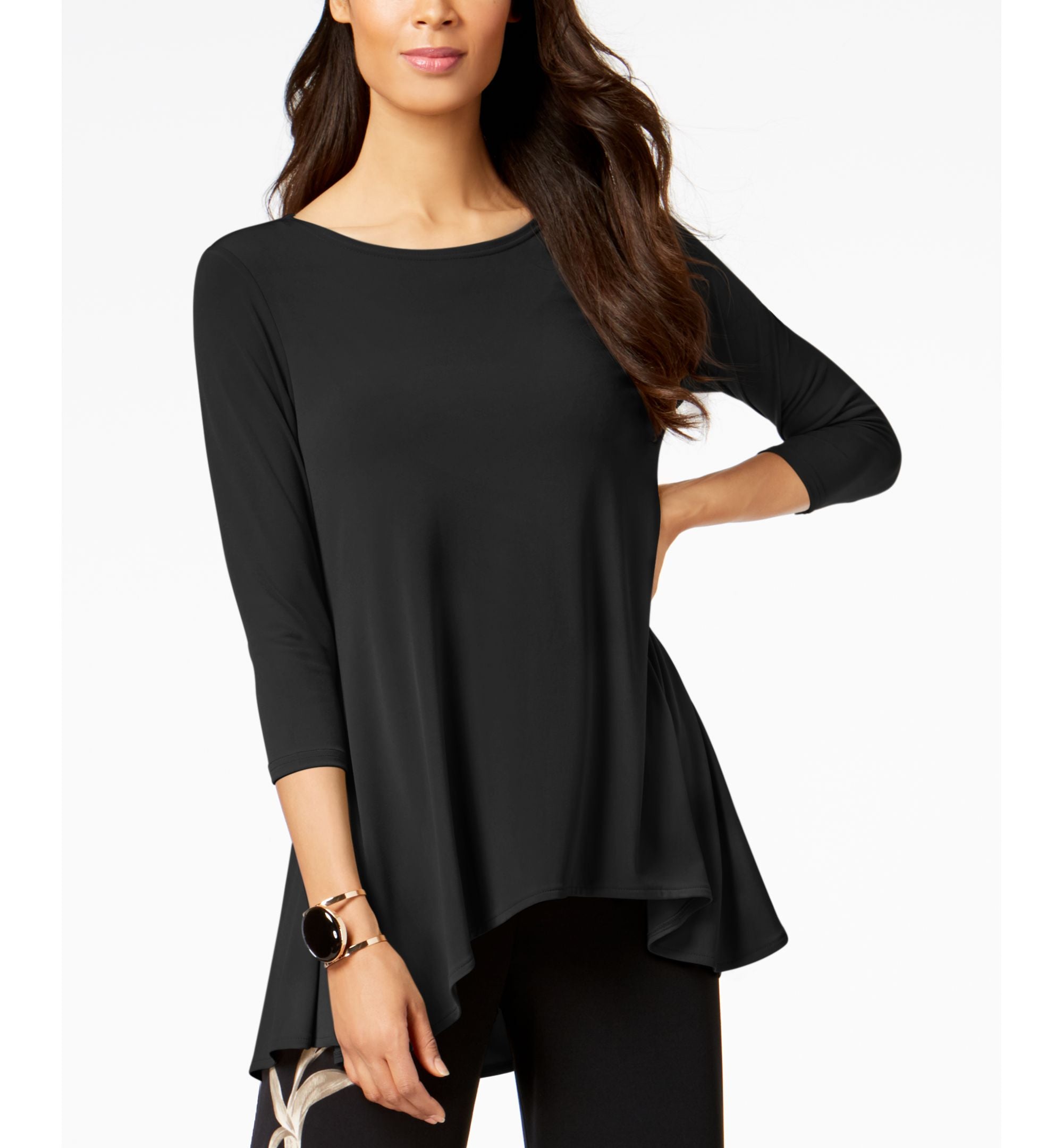 Alfani Petite Jersey High Low Tunic