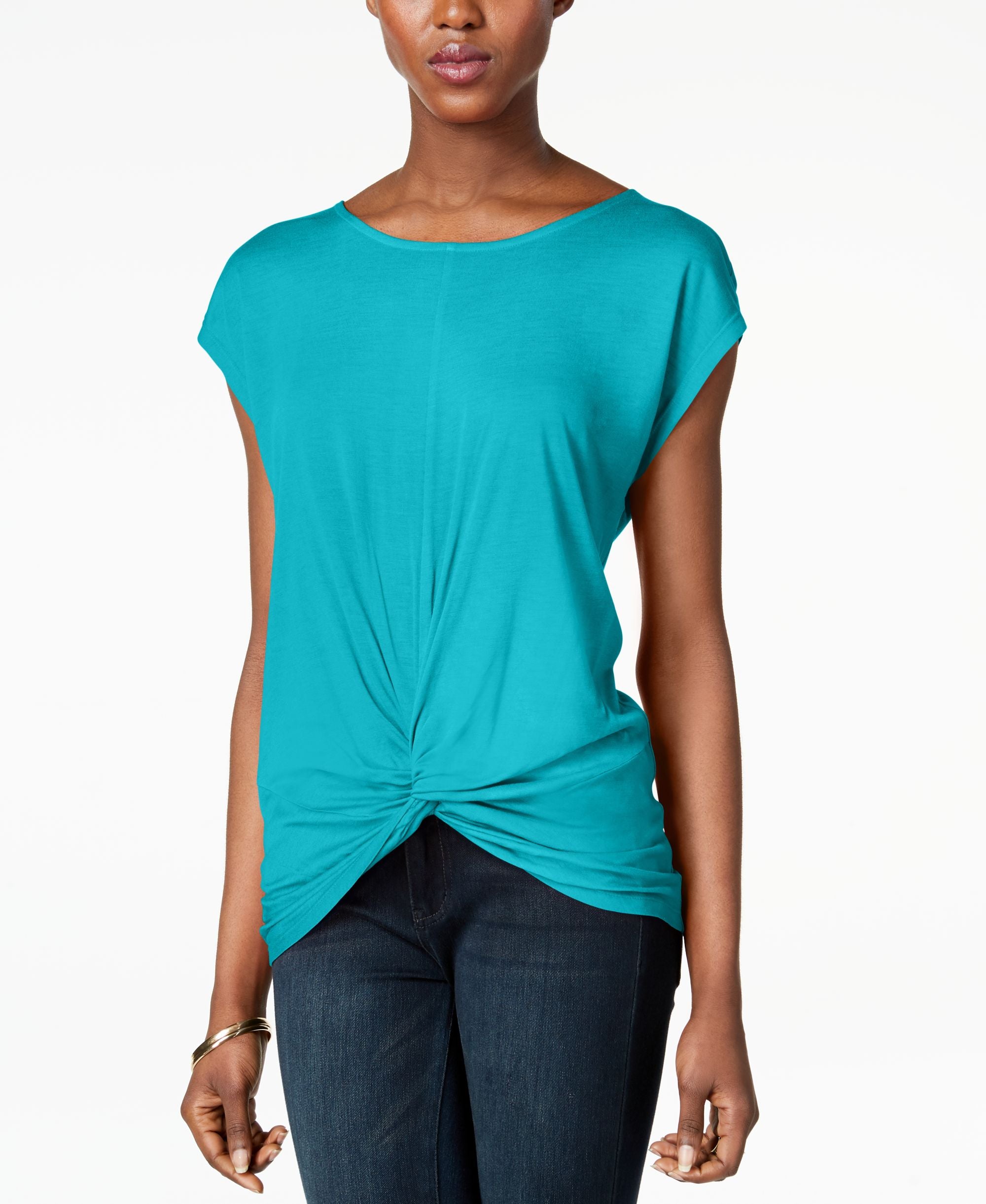 INC Twist-Front Top