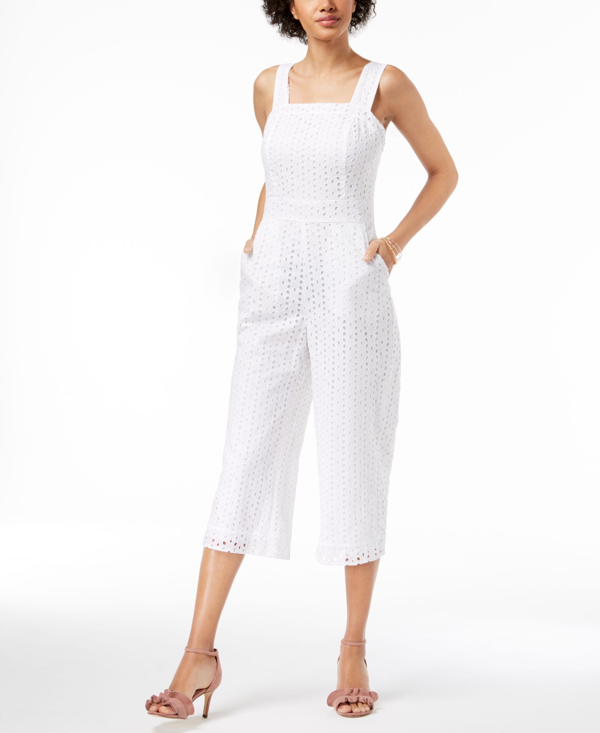 Maison Jules Eyelet Jumpsuit