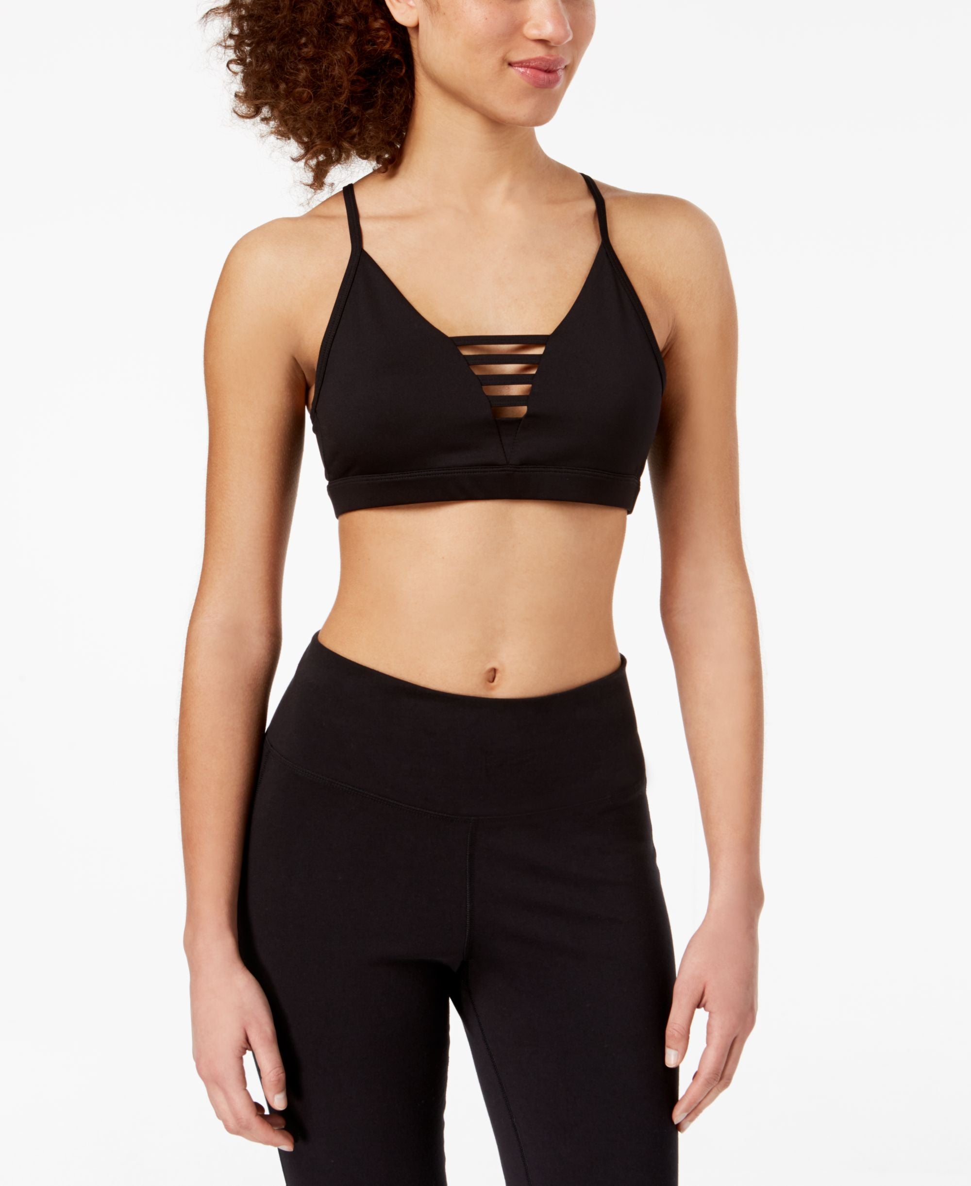 Material Girl Active Juniors Cage Front Sports Bra