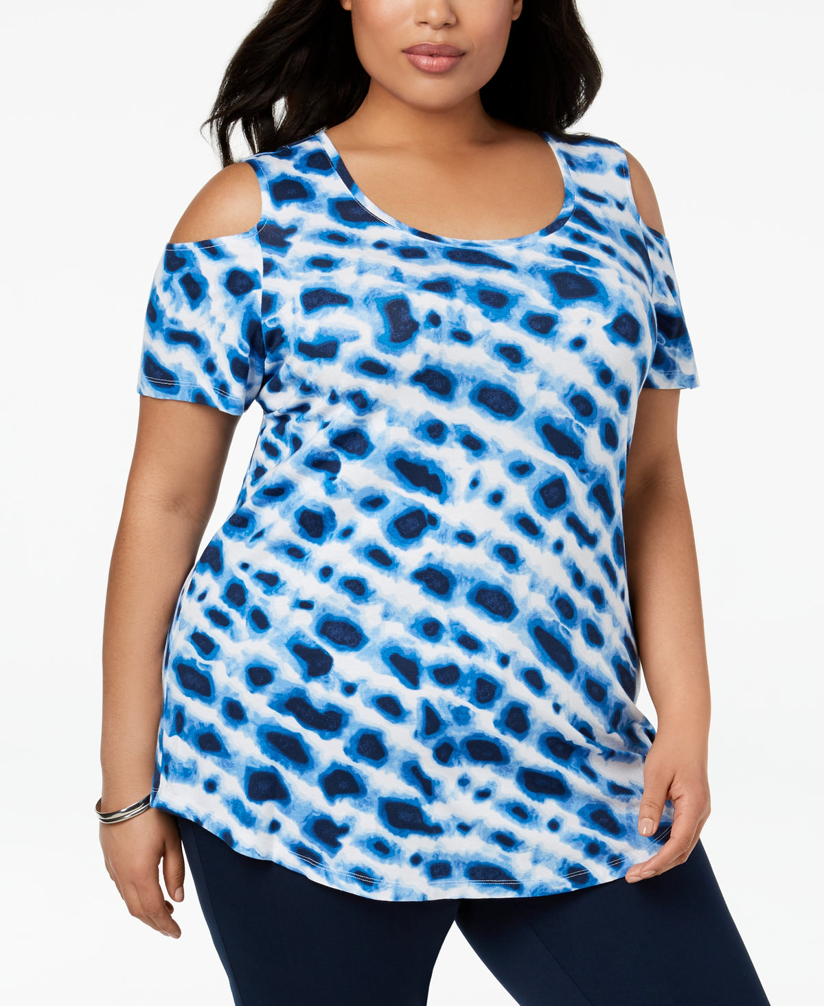 Plus Size Cold-Shoulder Top