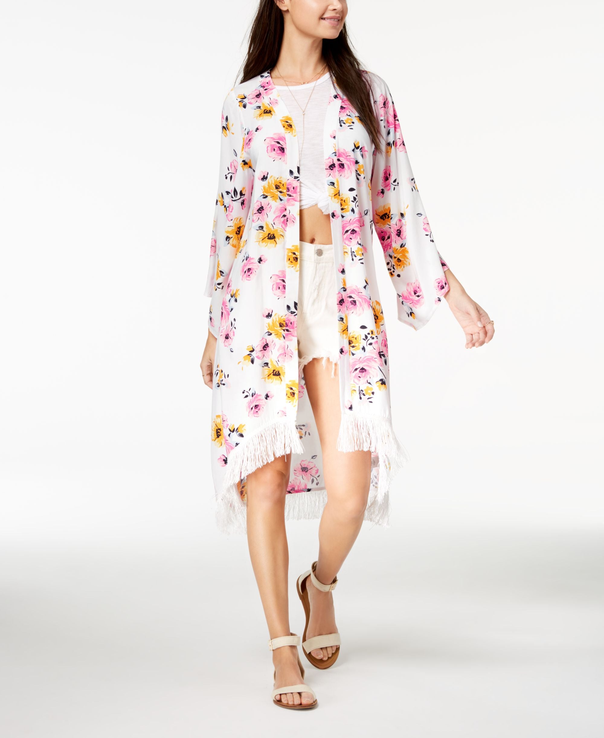 The Edit By Seventeen Juniors High Low Kimono