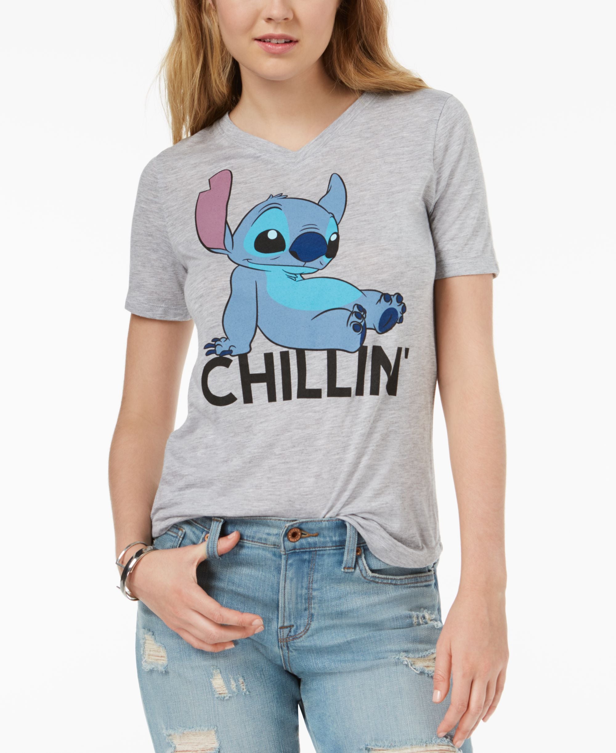 Hybrid Juniors Chillin Graphic Print T-Shirt