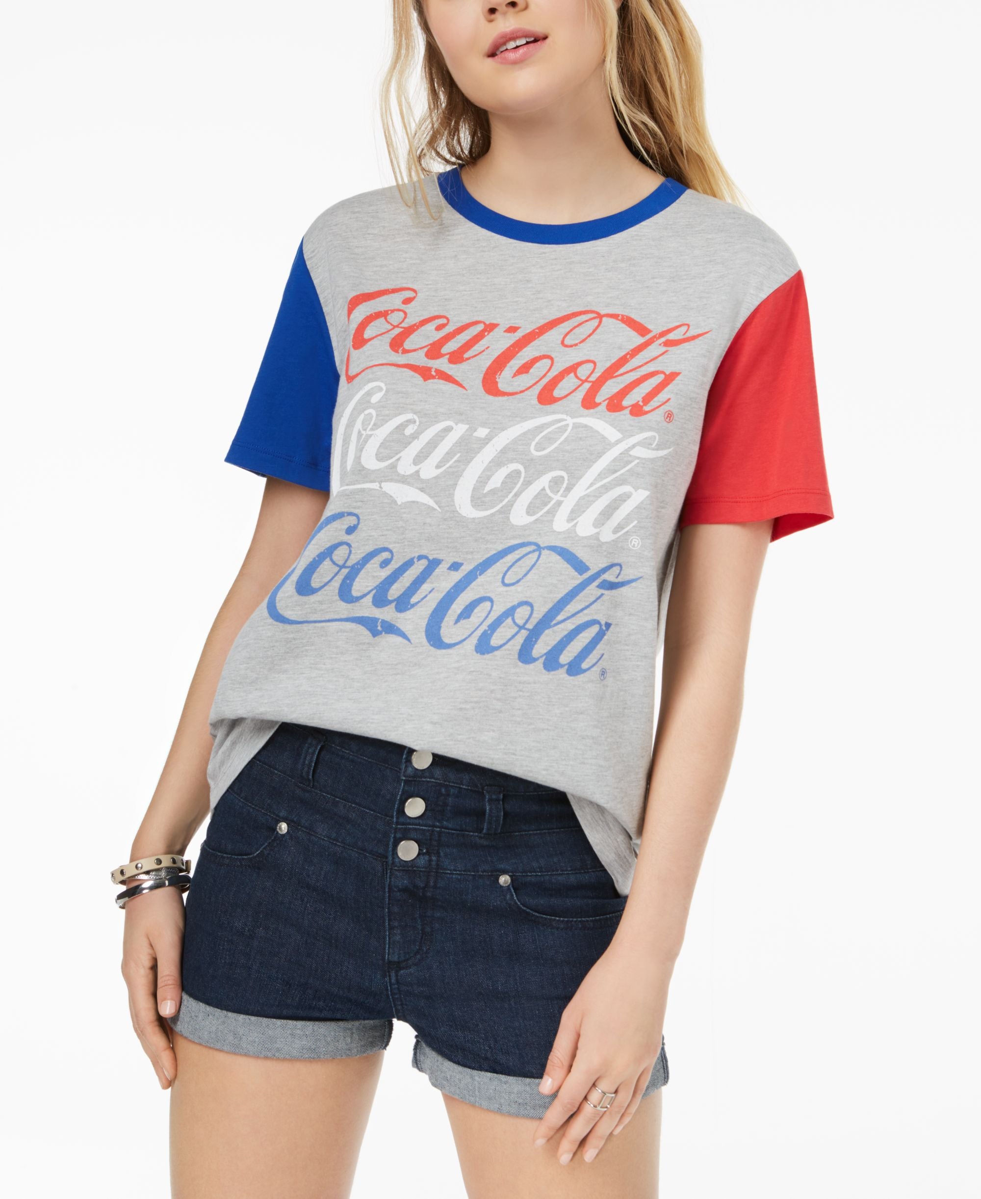 Hybrid Juniors Coca Cola Graphic Print T-Shirt