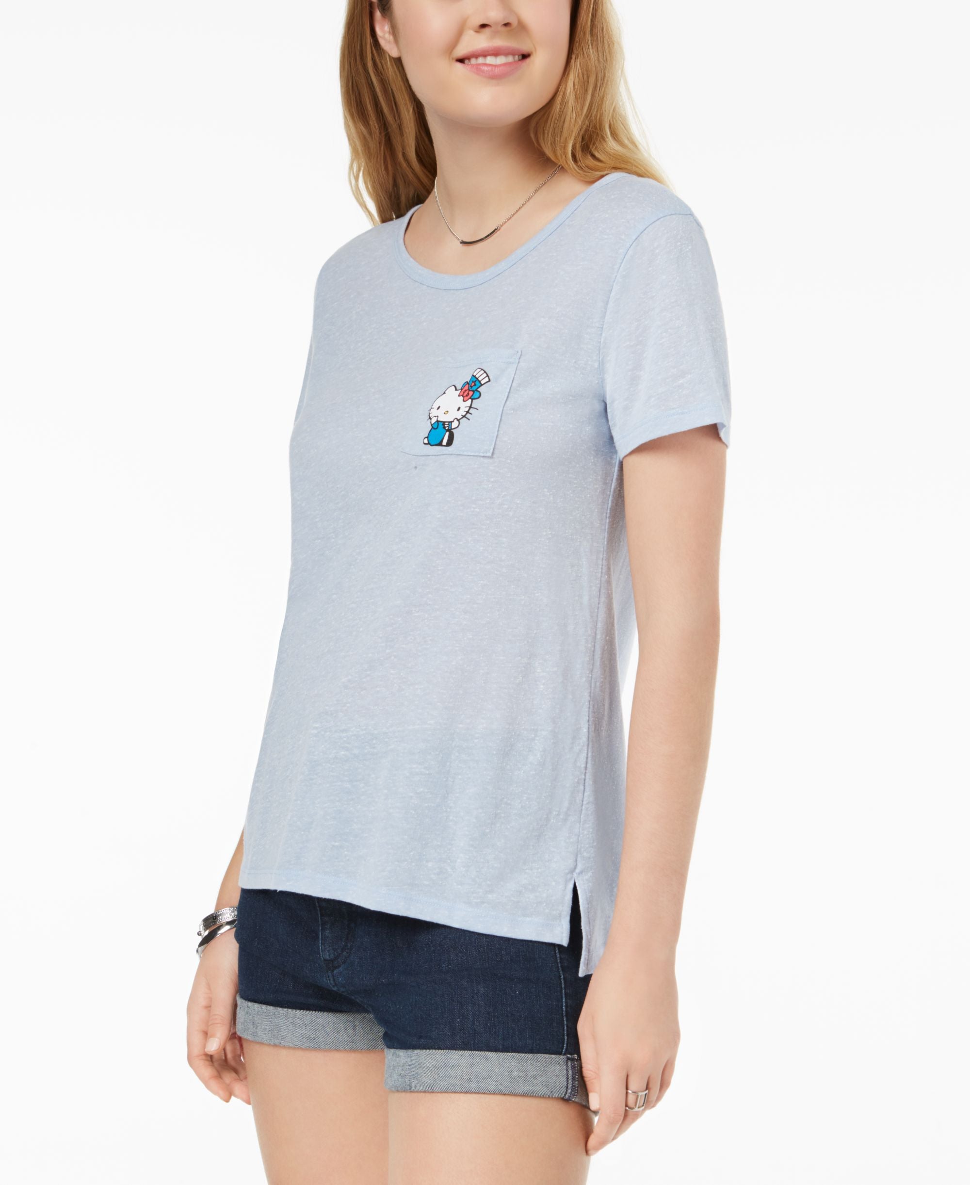 Hybrid Juniors Hello Kitty Graphic Print T-Shirt