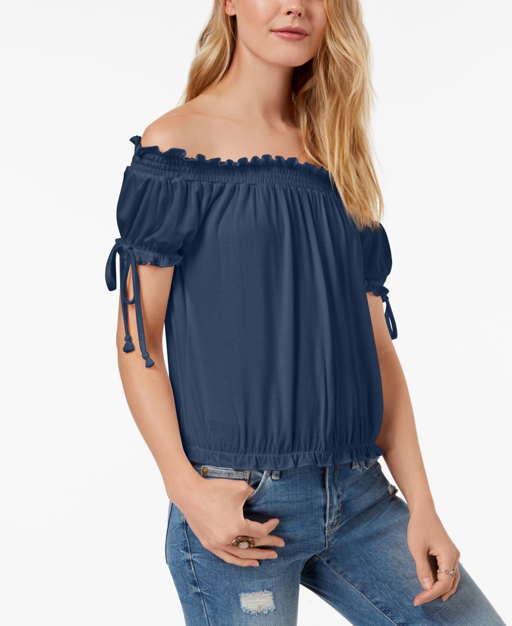 Juniors' Off-The-Shoulder Top