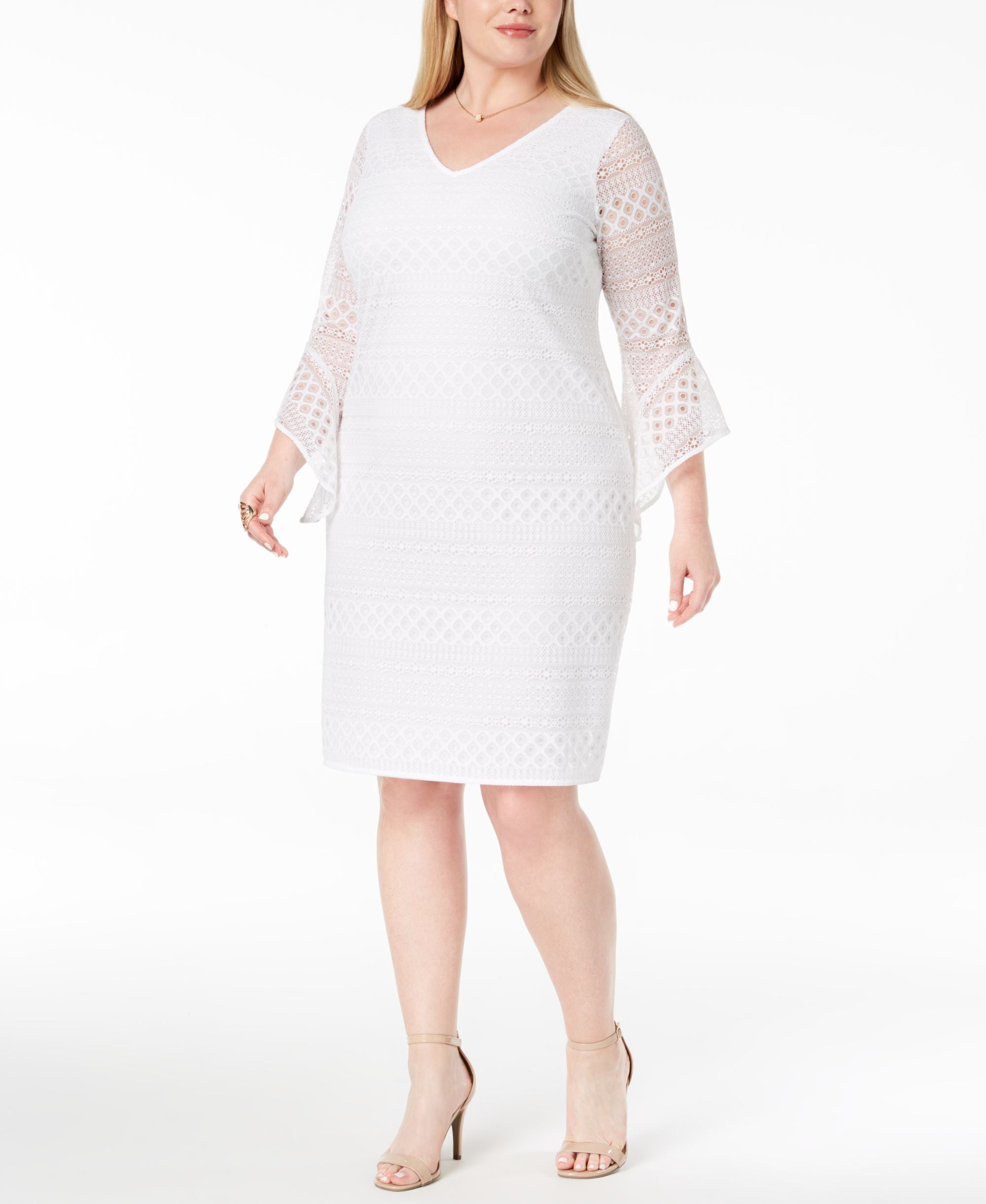 Alfani Plus Size Lace Shift Dress