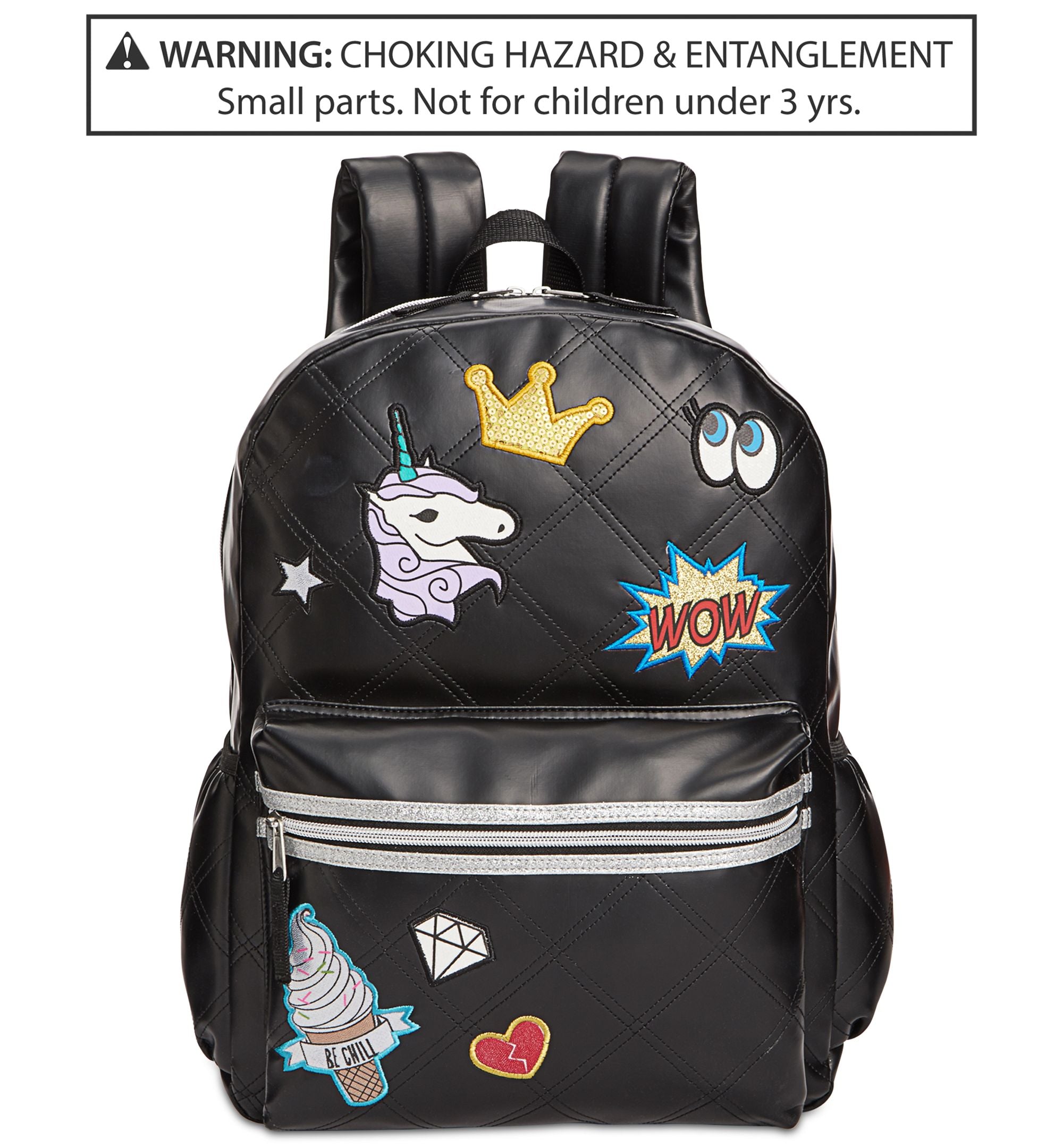 Accessory Innovations Little Big Girls Patch It Up Quilted Backpack