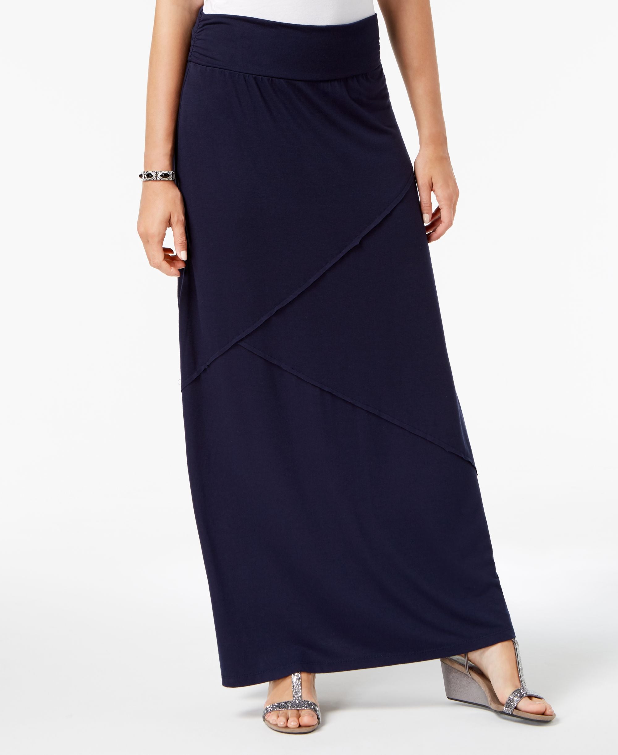 Petite Pieced Maxi Skirt