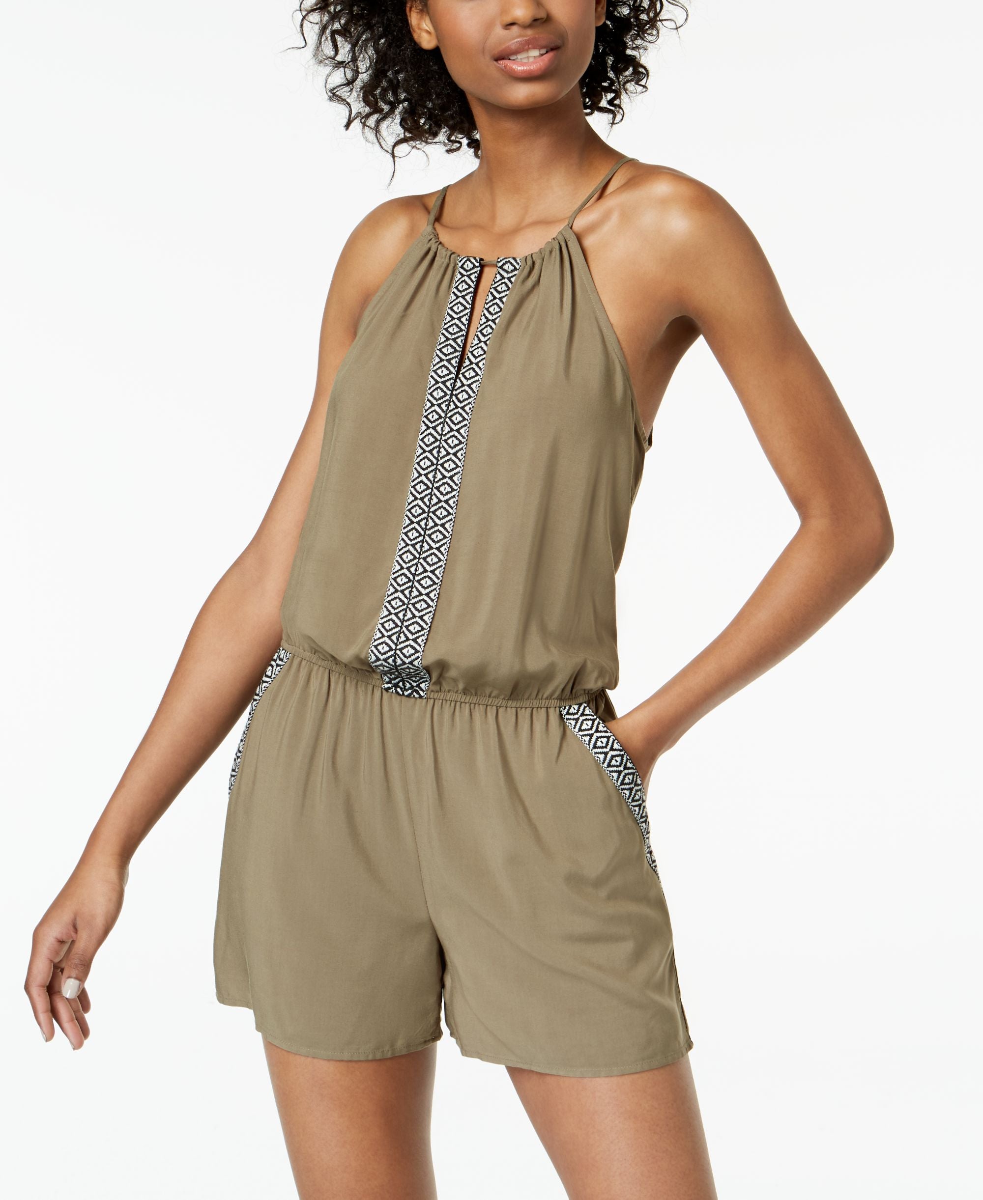 Bcx Juniors Embroidered Sleeveless Romper