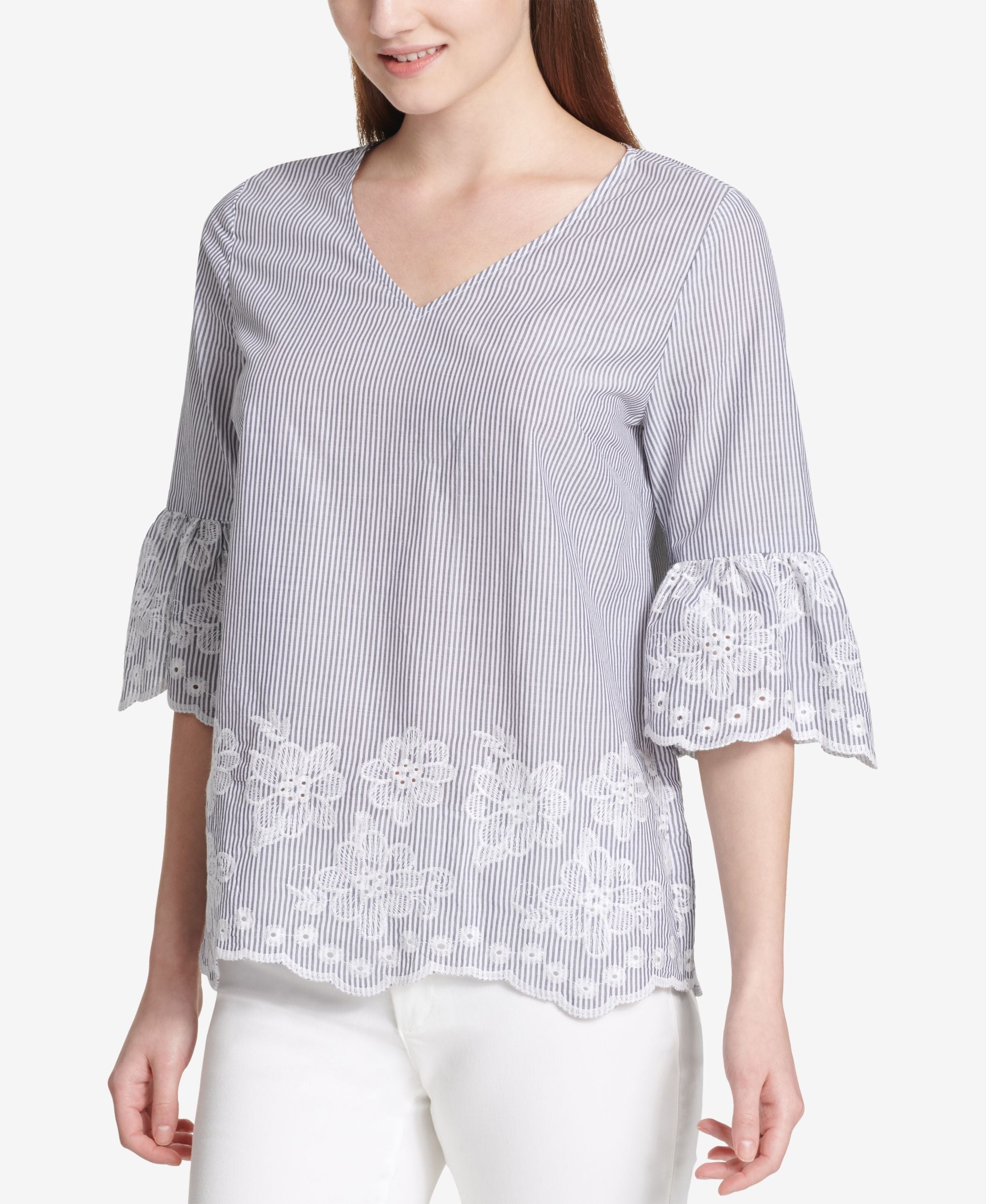 Calvin Klein Cotton Embroidered Top