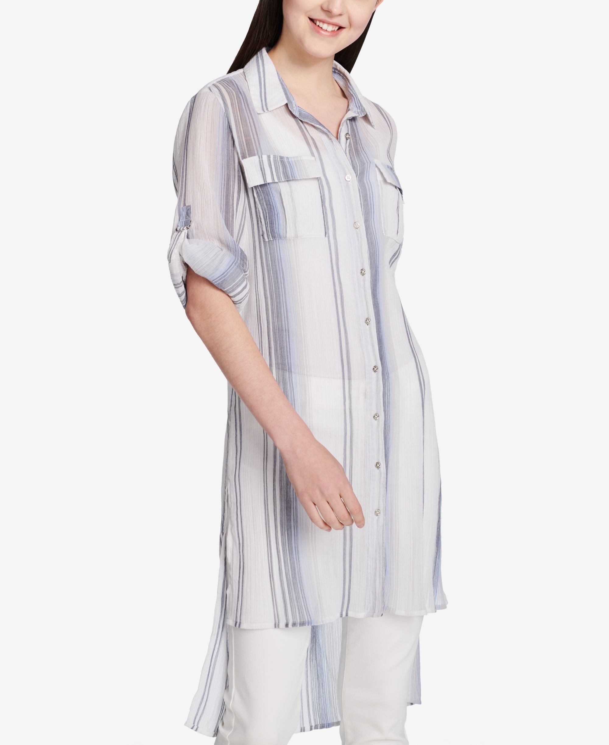 Calvin Klein Cotton High Low Tunic