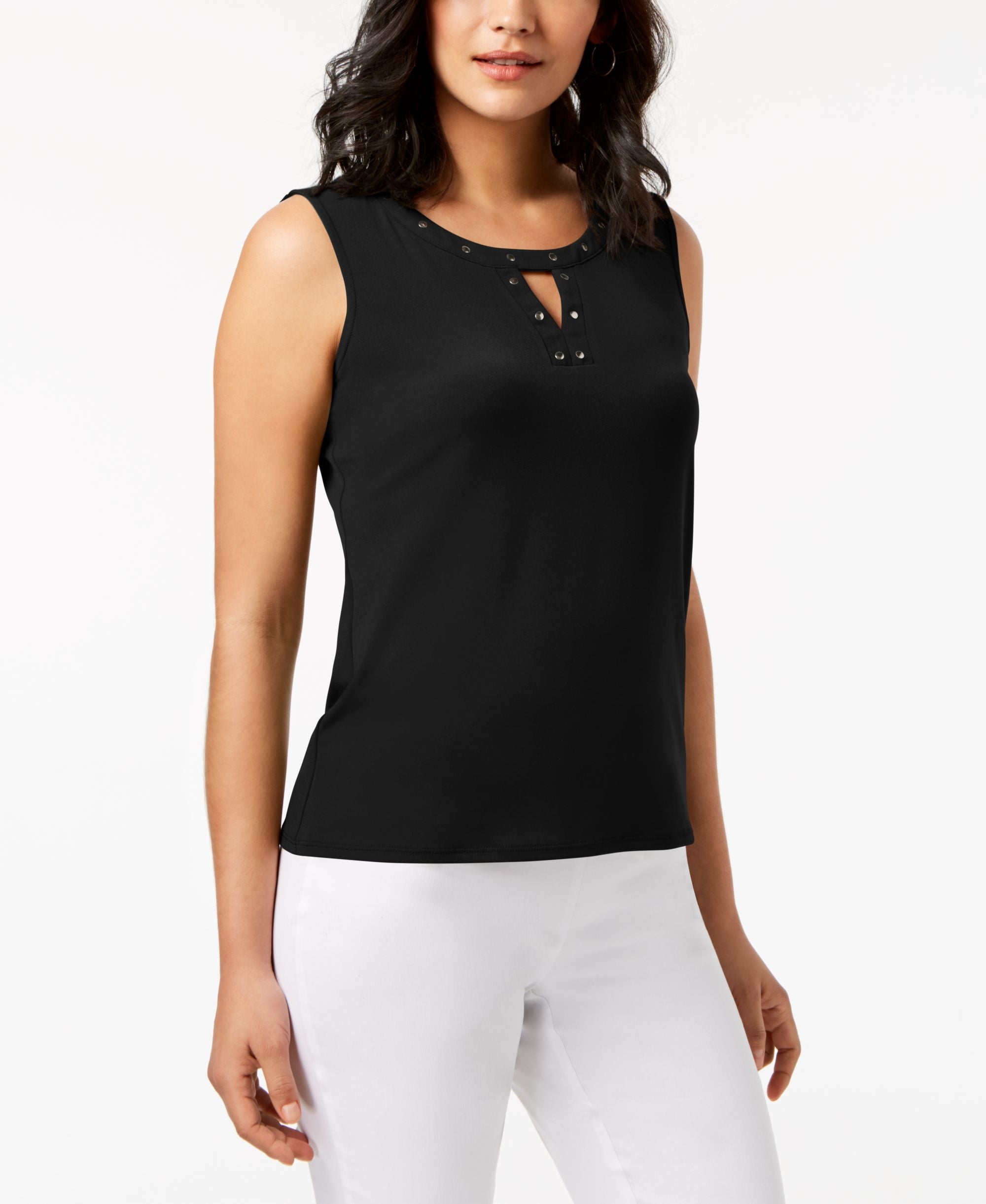 JM Collection Embellished Tank Top