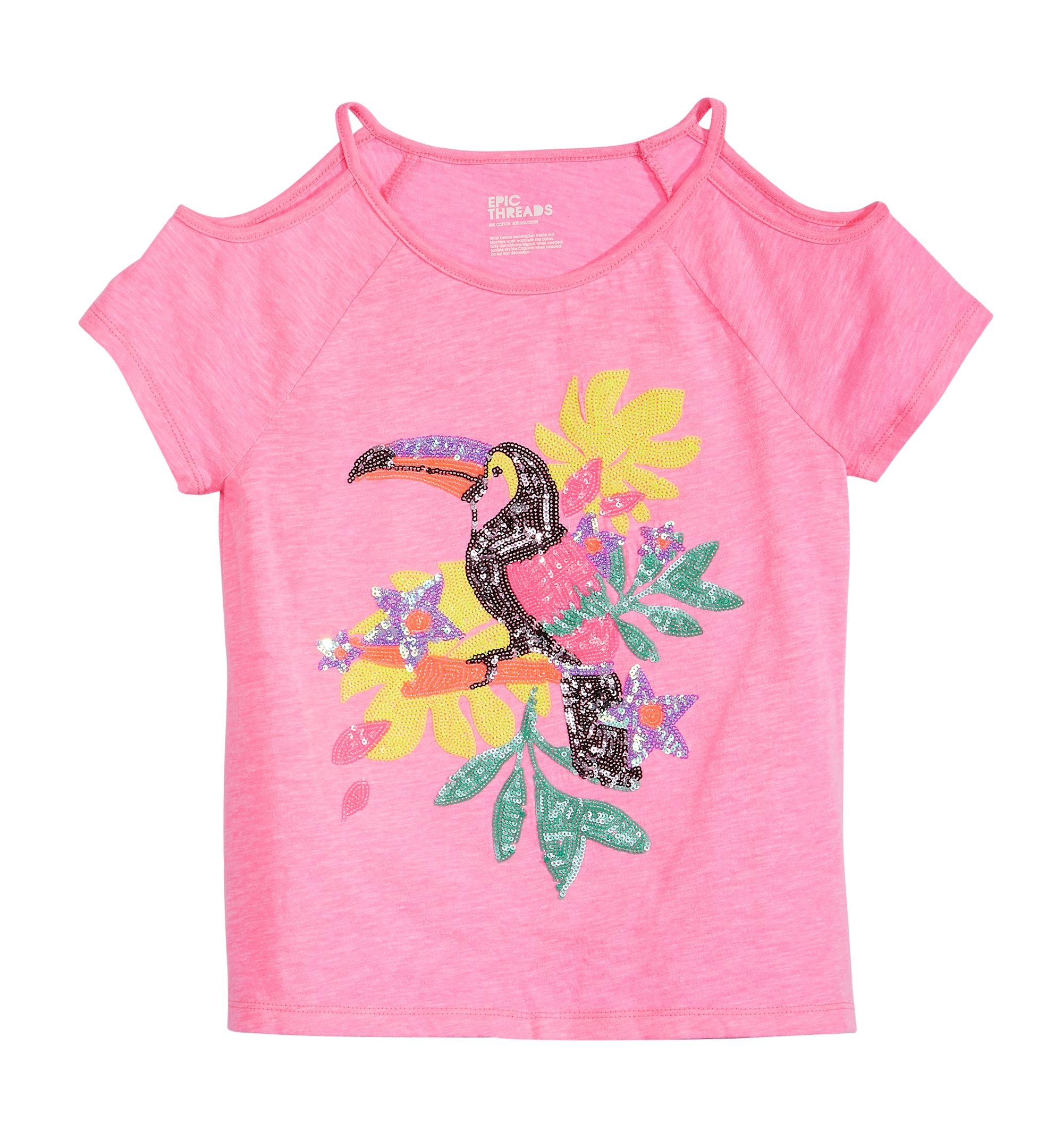 Epic Threads Big Girls Cold Shoulder T-Shirt