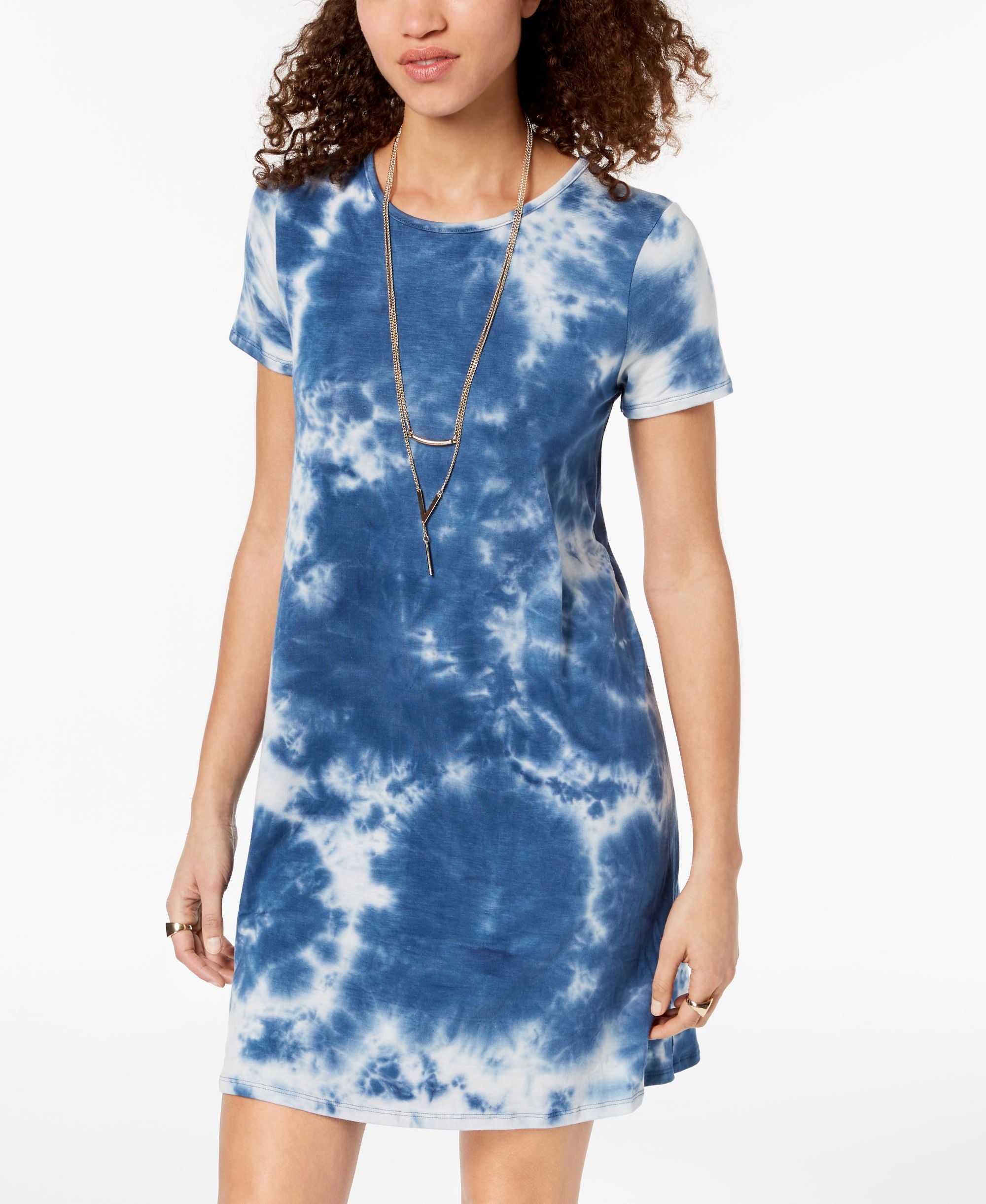One Clothing Juniors Tie Dyed T-Shirt Dress
