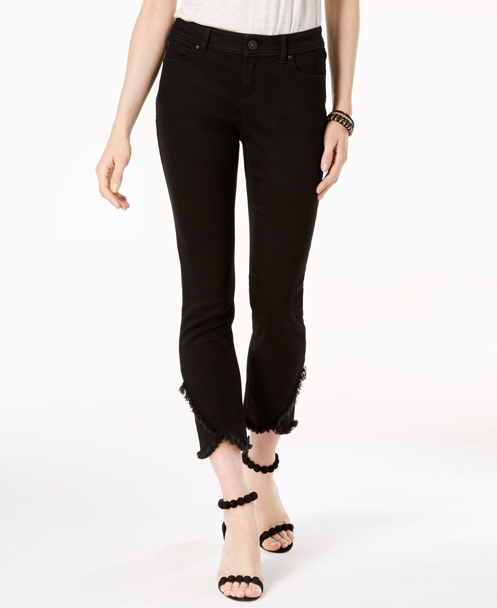 Cropped Tulip Hem Jeans