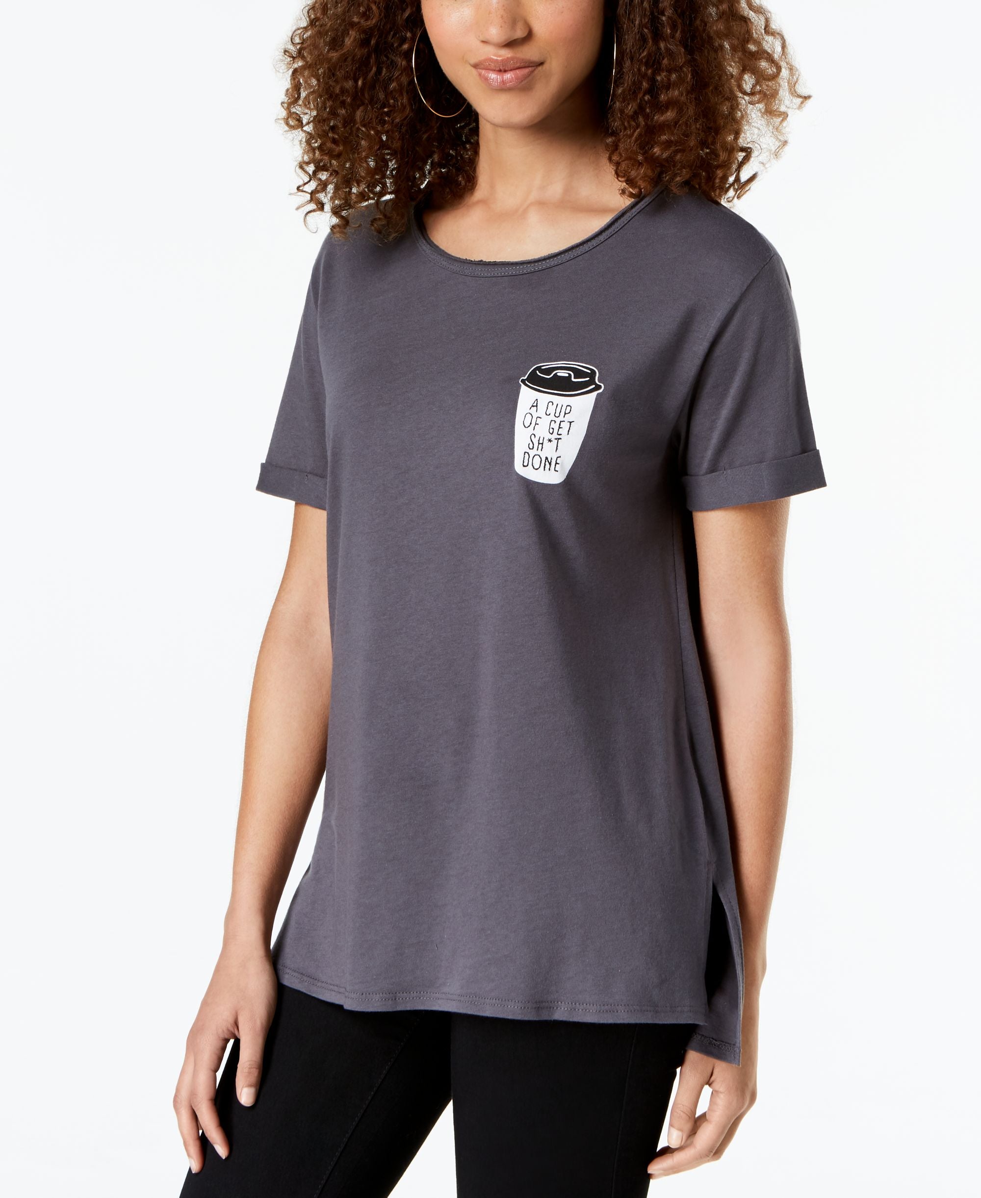 Carbon Copy Get It Done Coffee Graphic T-Shirt