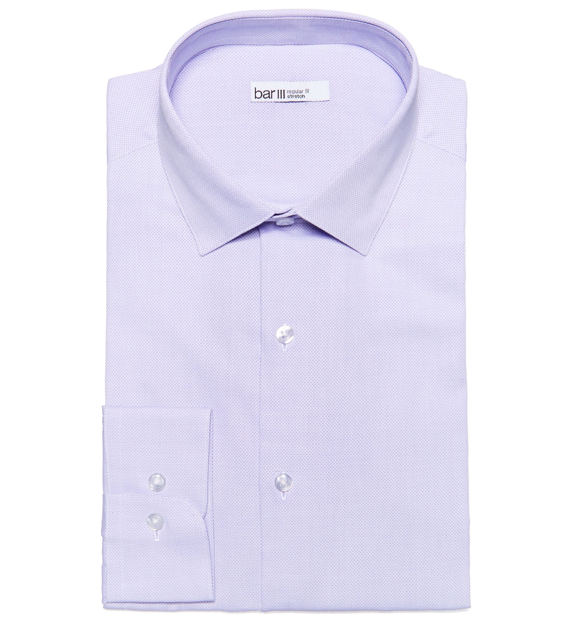 Bar III Mens Max Slim Fit Textured Dress Shirt