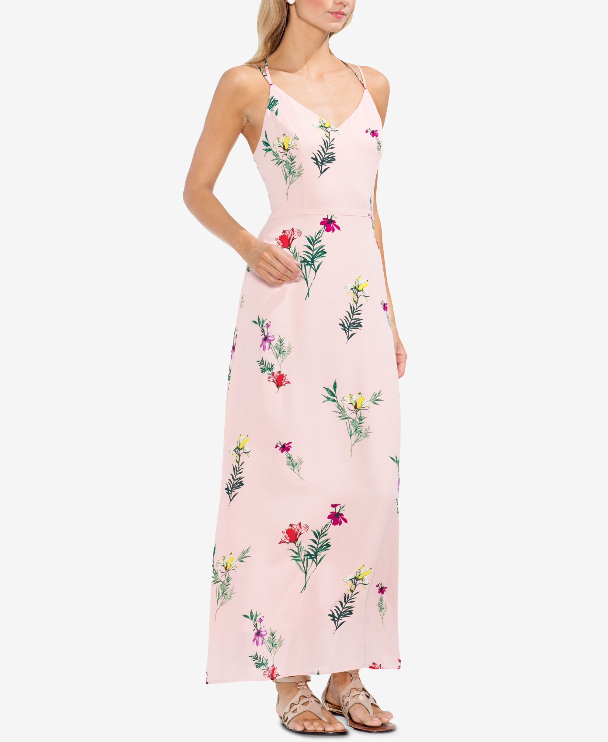 Vince Camuto Floral Print Maxi Dress