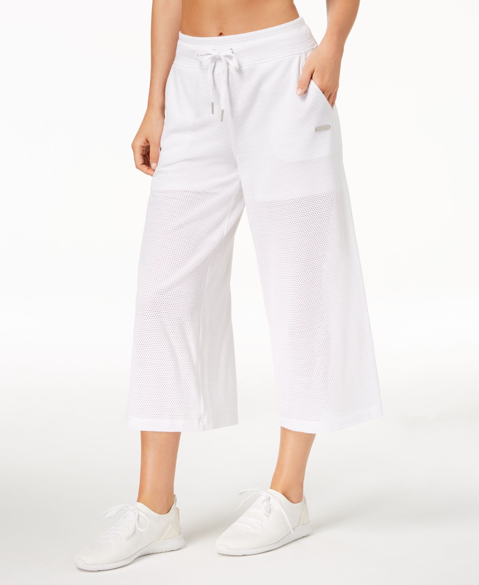 Calvin Klein Performance Wide Leg Cropped Pants