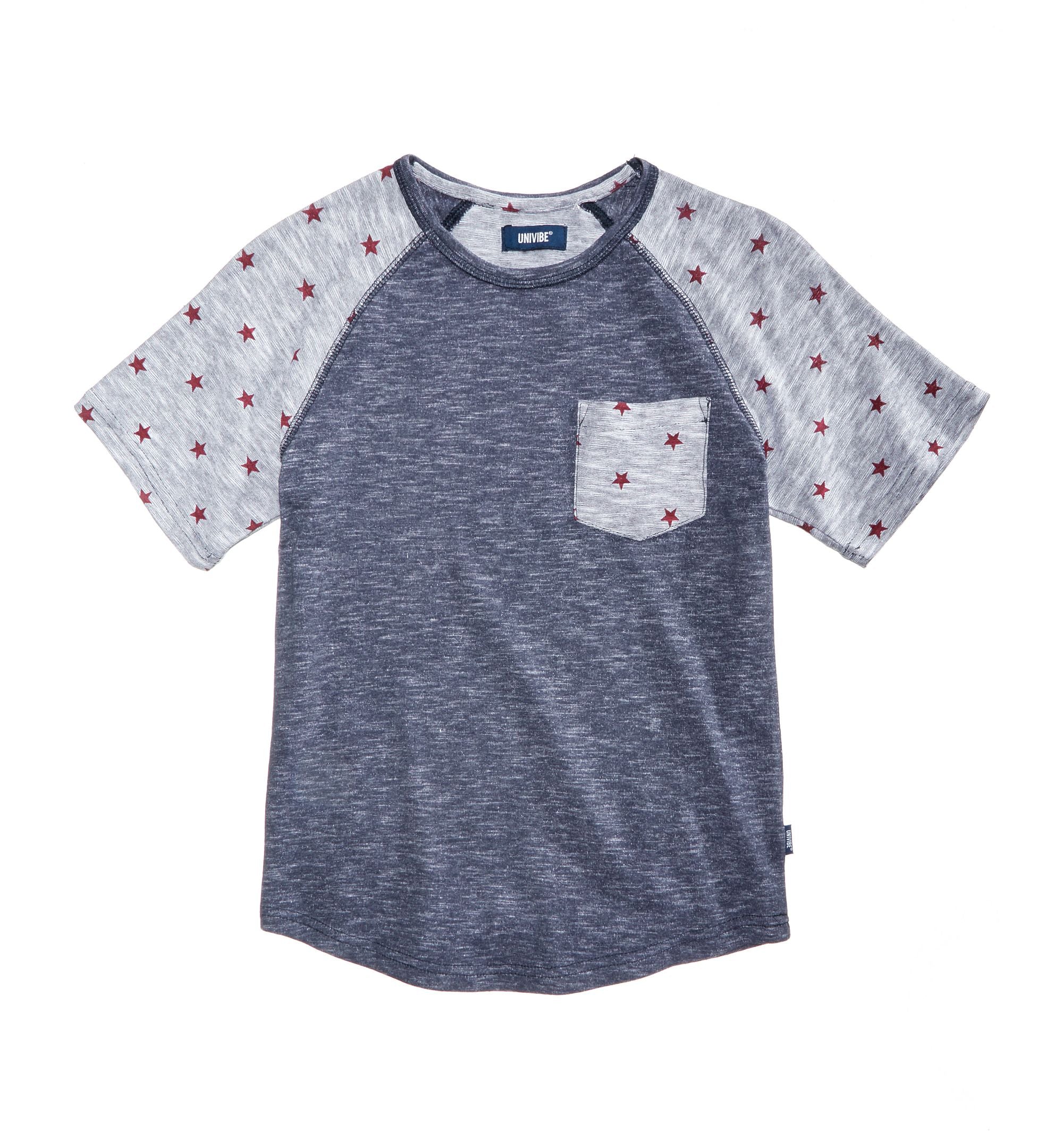 Univibe Big Boys Printed Ragland T-Shirt