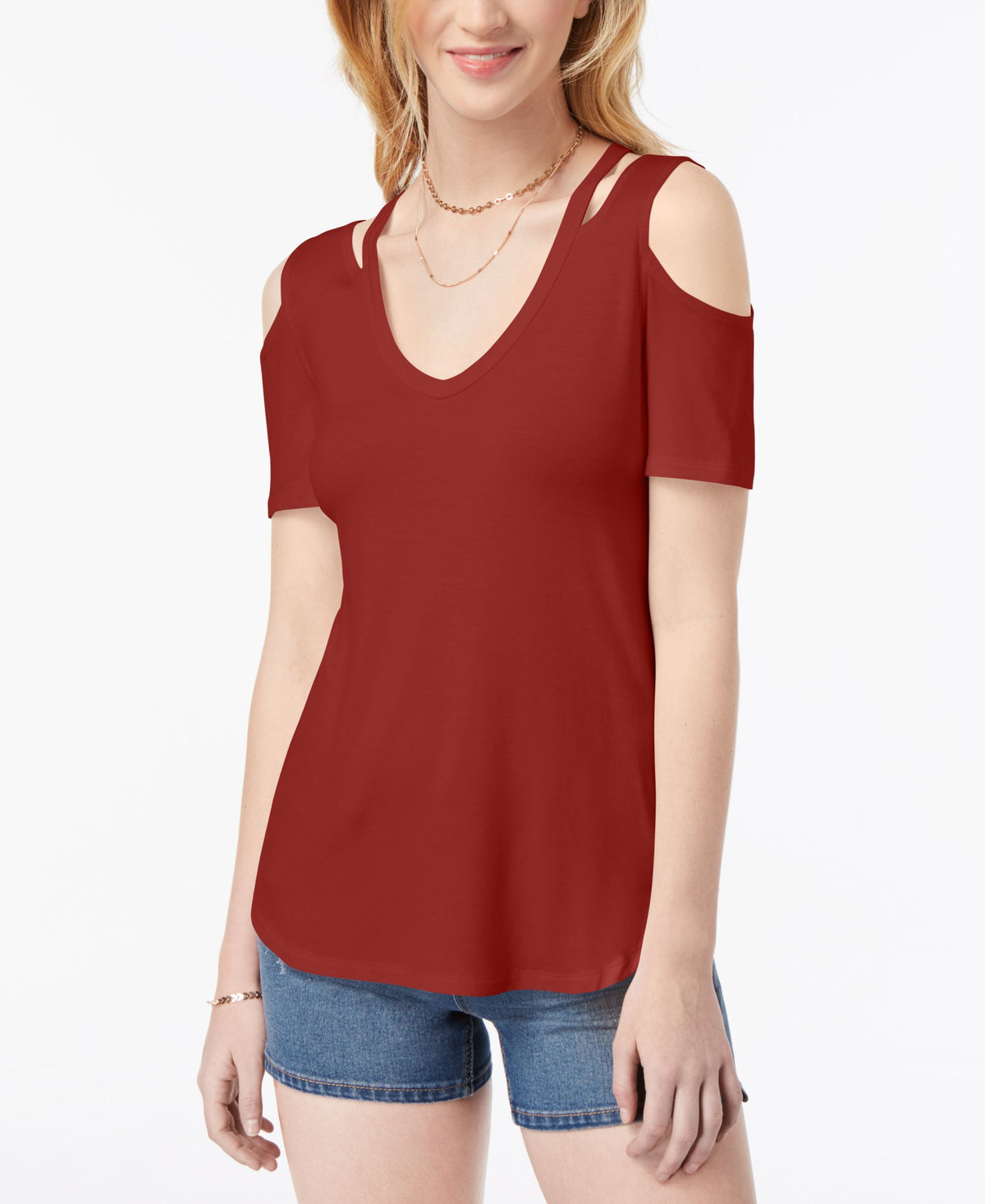By Ikeddi Juniors' Cold-Shoulder Top