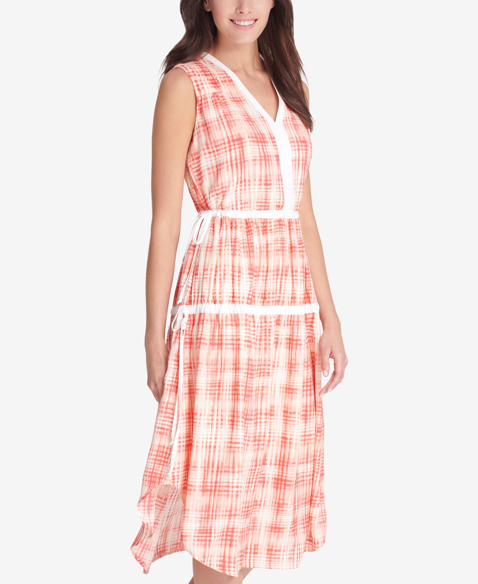 Printed Ruched Dress