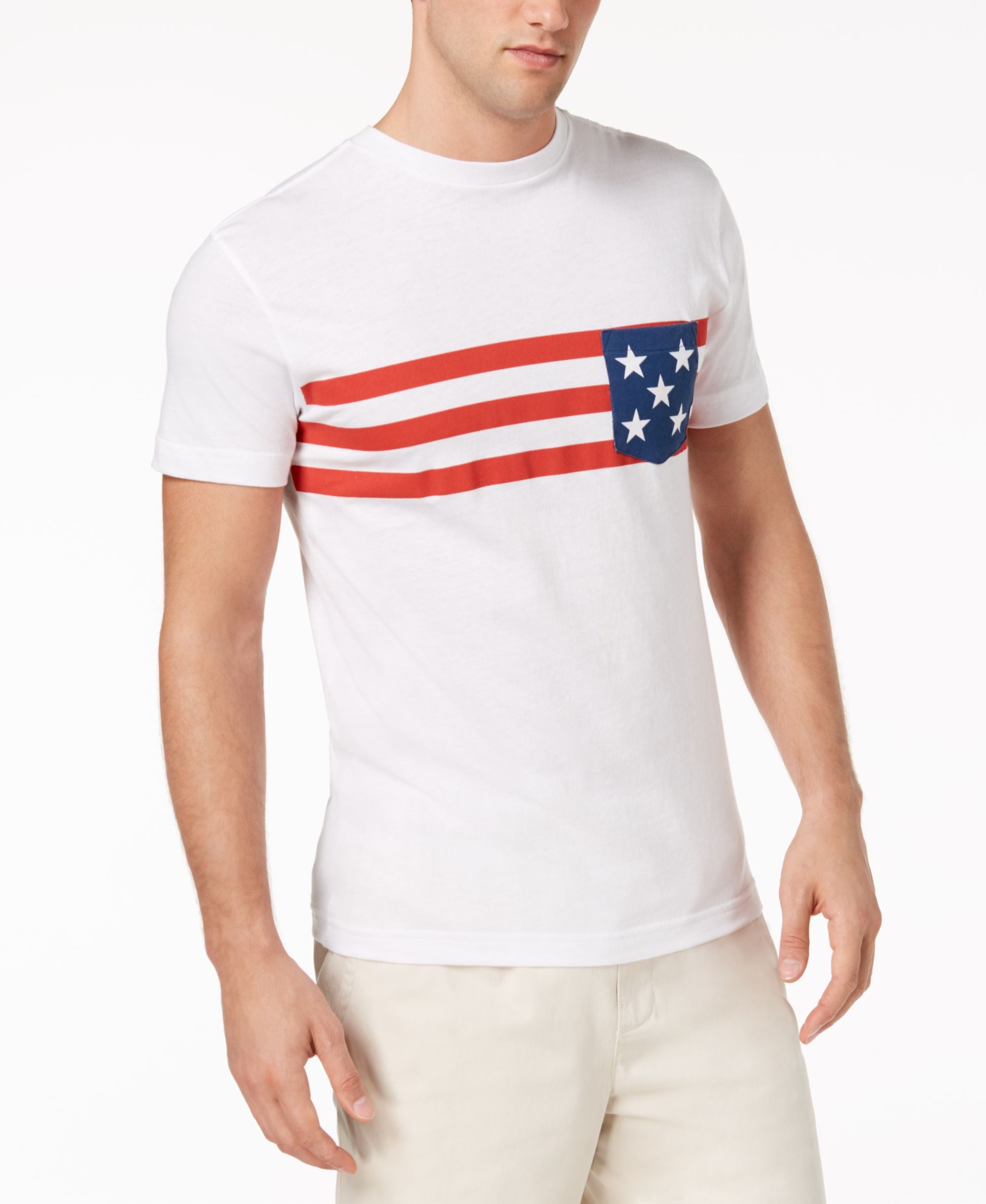 Club Room Mens Stars Stripes Americana T-Shirt