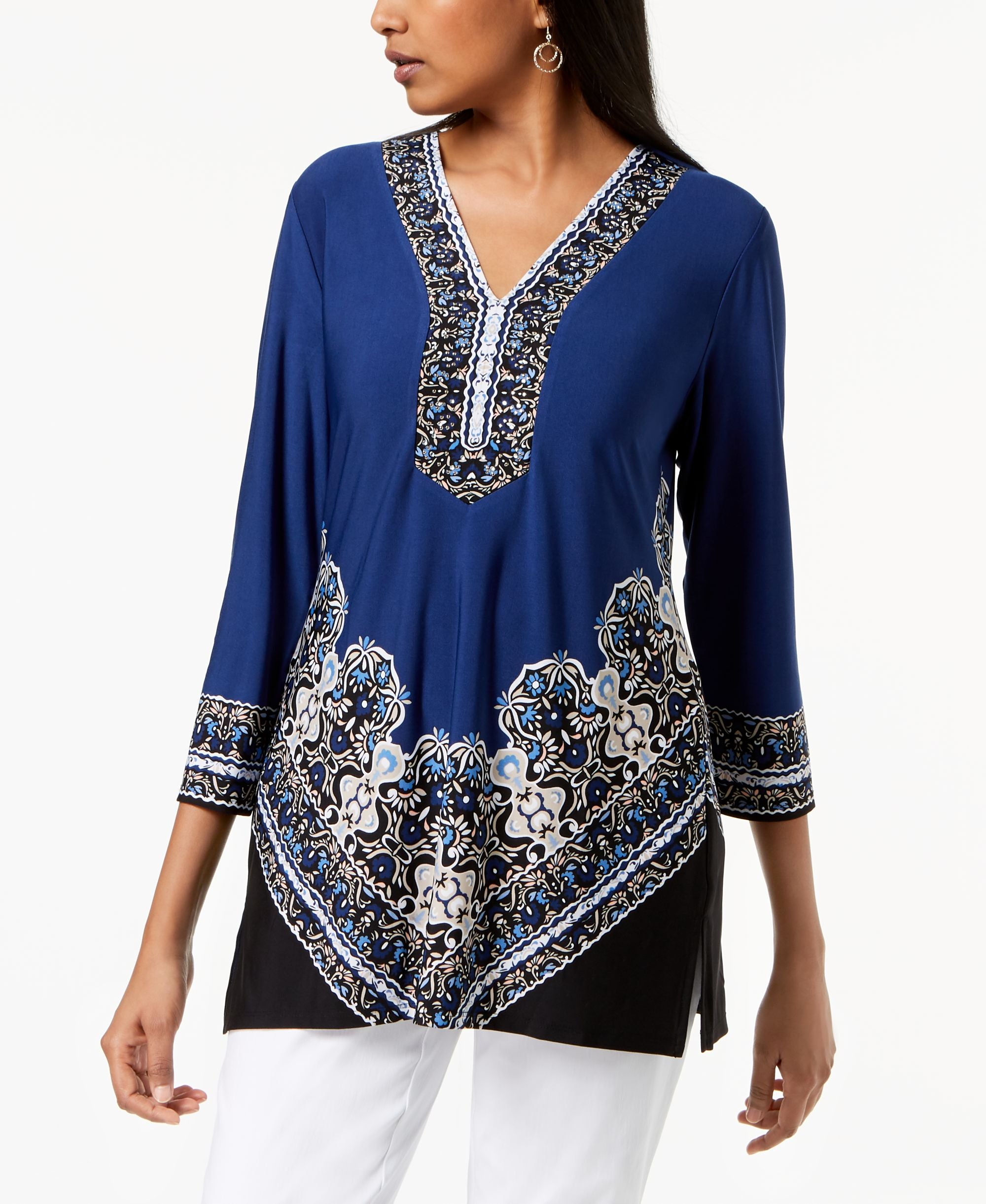 Petite Printed Tunic