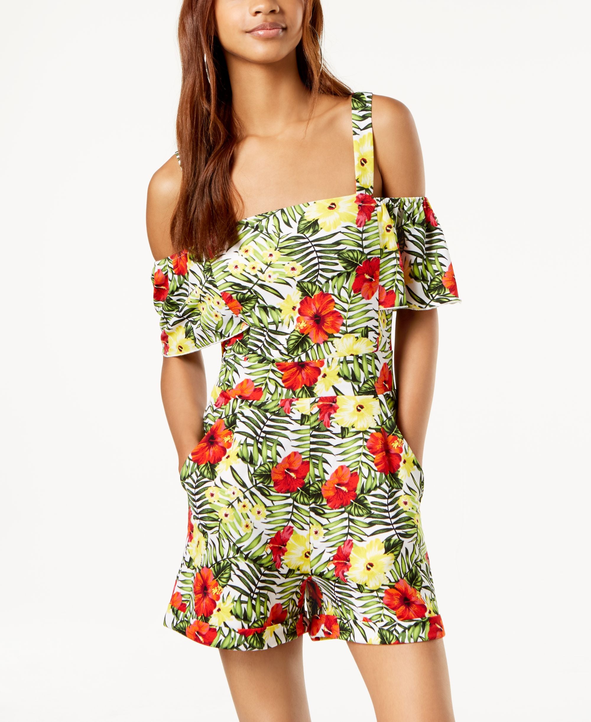 XOXO Juniors Cold Shoulder Romper