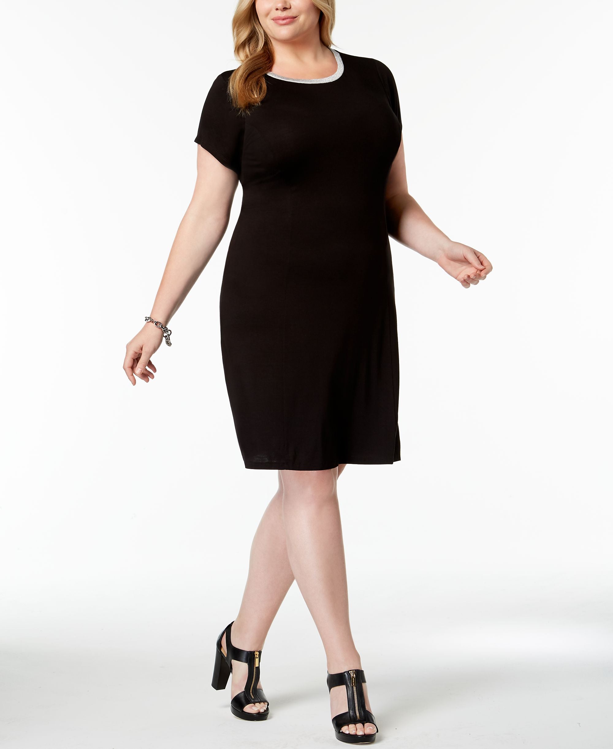 Michael Michael Kors Plus Size Cap Sleeve Dress