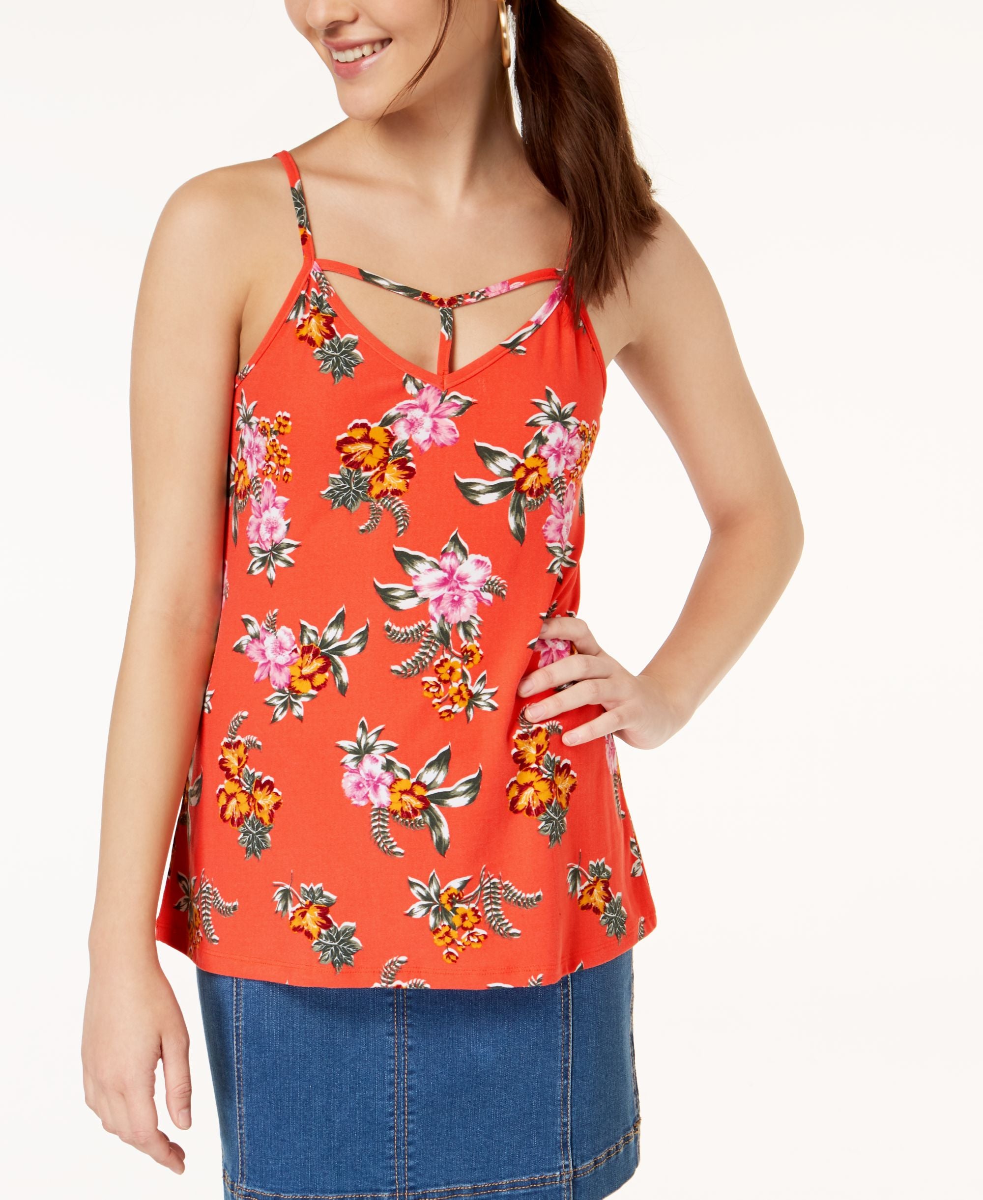 By Ikeddi Juniors' Printed Two-Way Tank Top