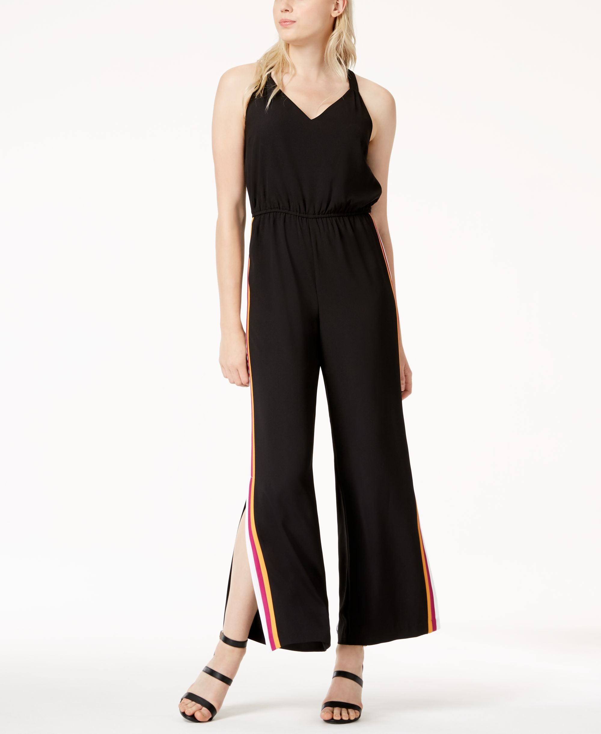 Varsity-Stripe Jumpsuit