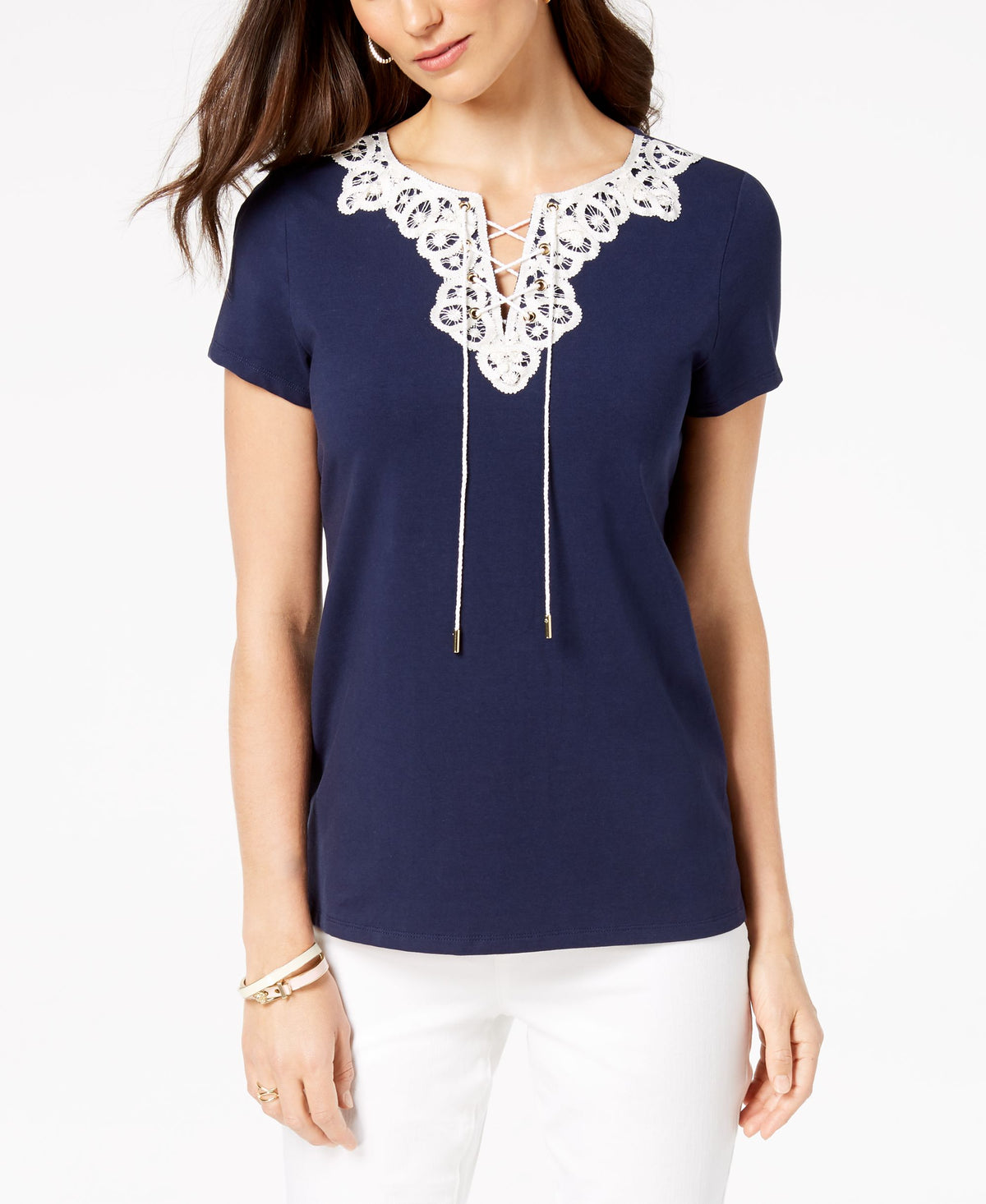 Lace-Up T-Shirt