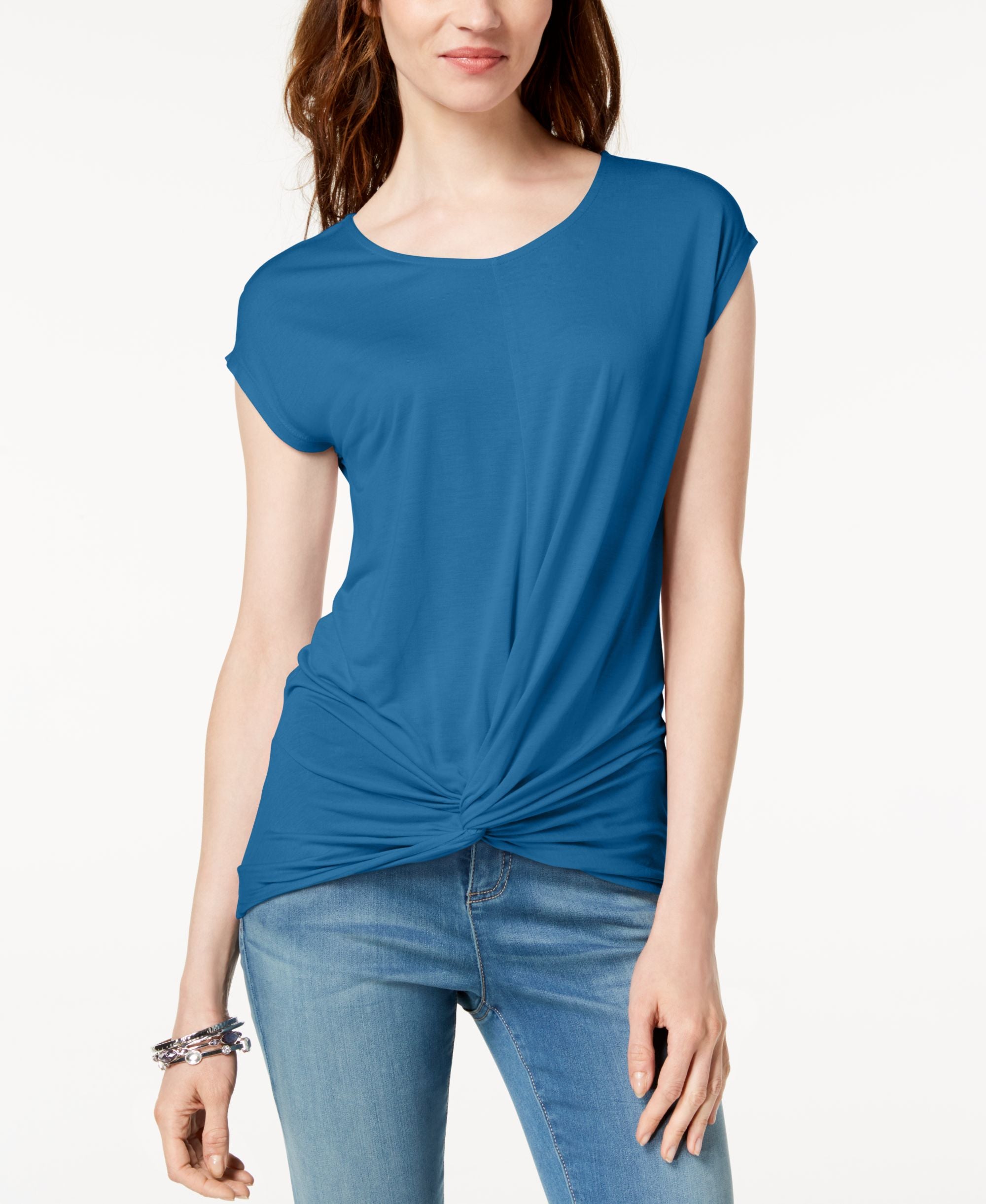 INC Twist-Front Top