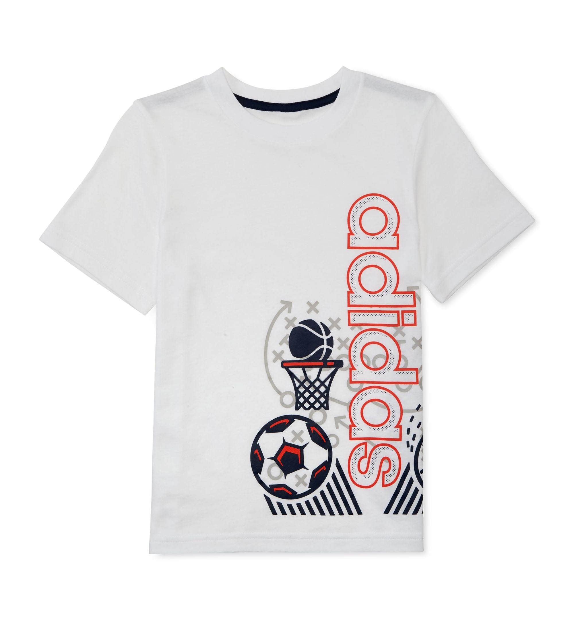 Adidas Little Boys Sports Print Cotton T-Shirt
