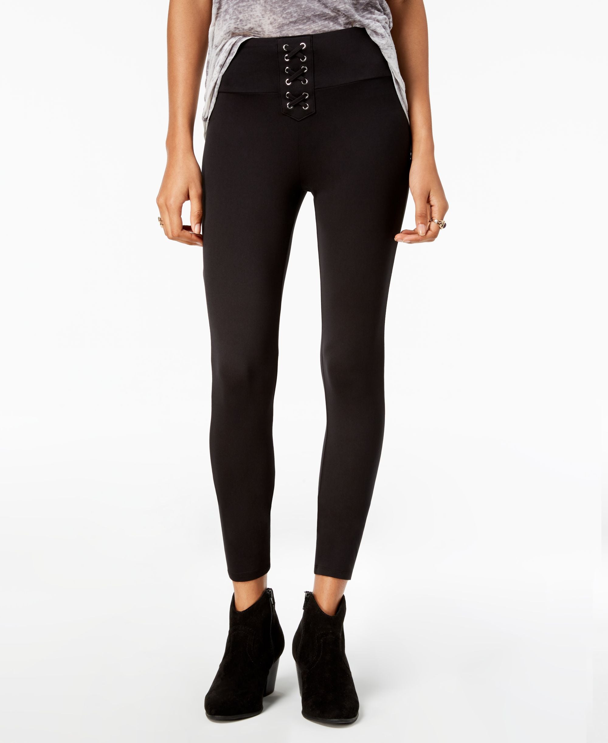 Hippie Rose Juniors Lace Up Leggings