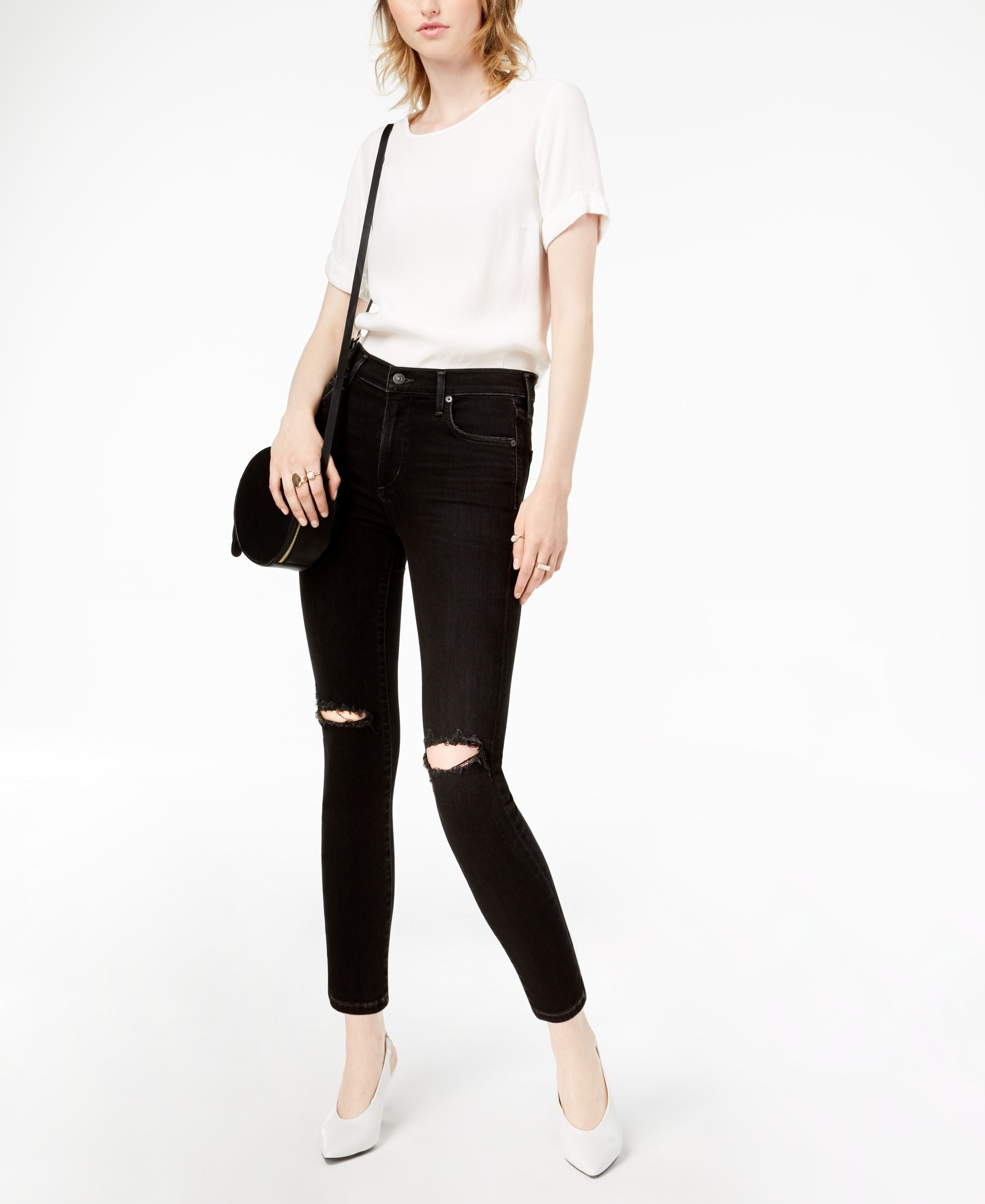 Citizens Of Humanity Rocket Ripped Ankle Skinny Jeans