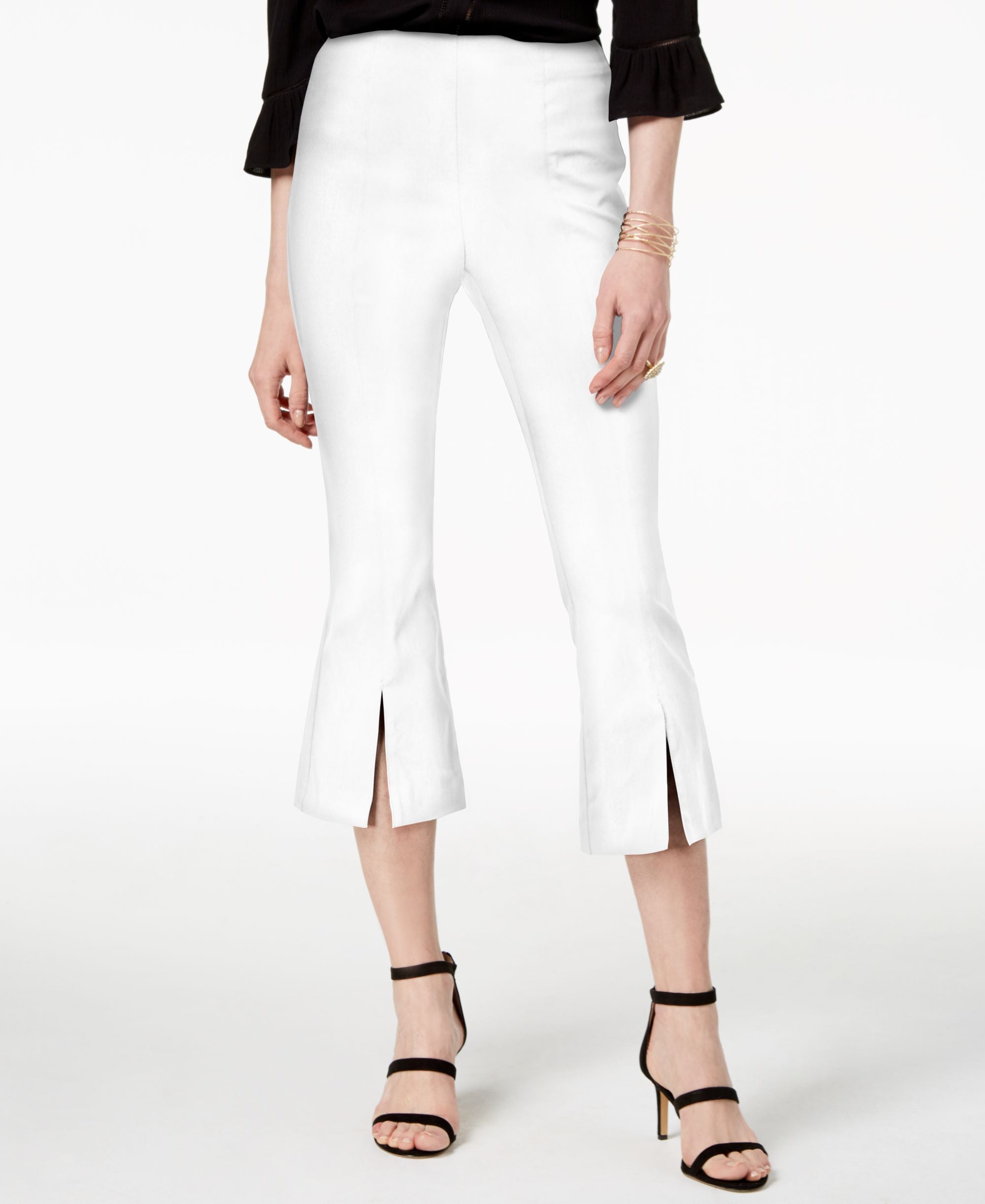 Cropped Split Hem Pants