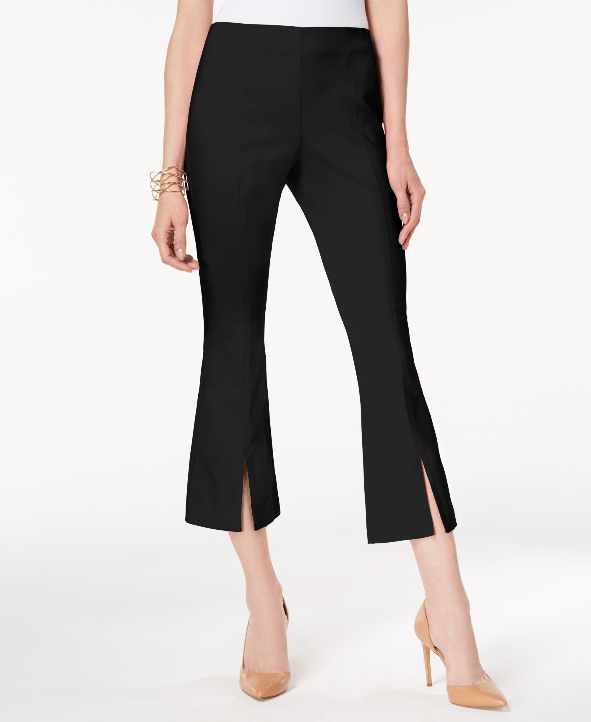Cropped Split Hem Pants