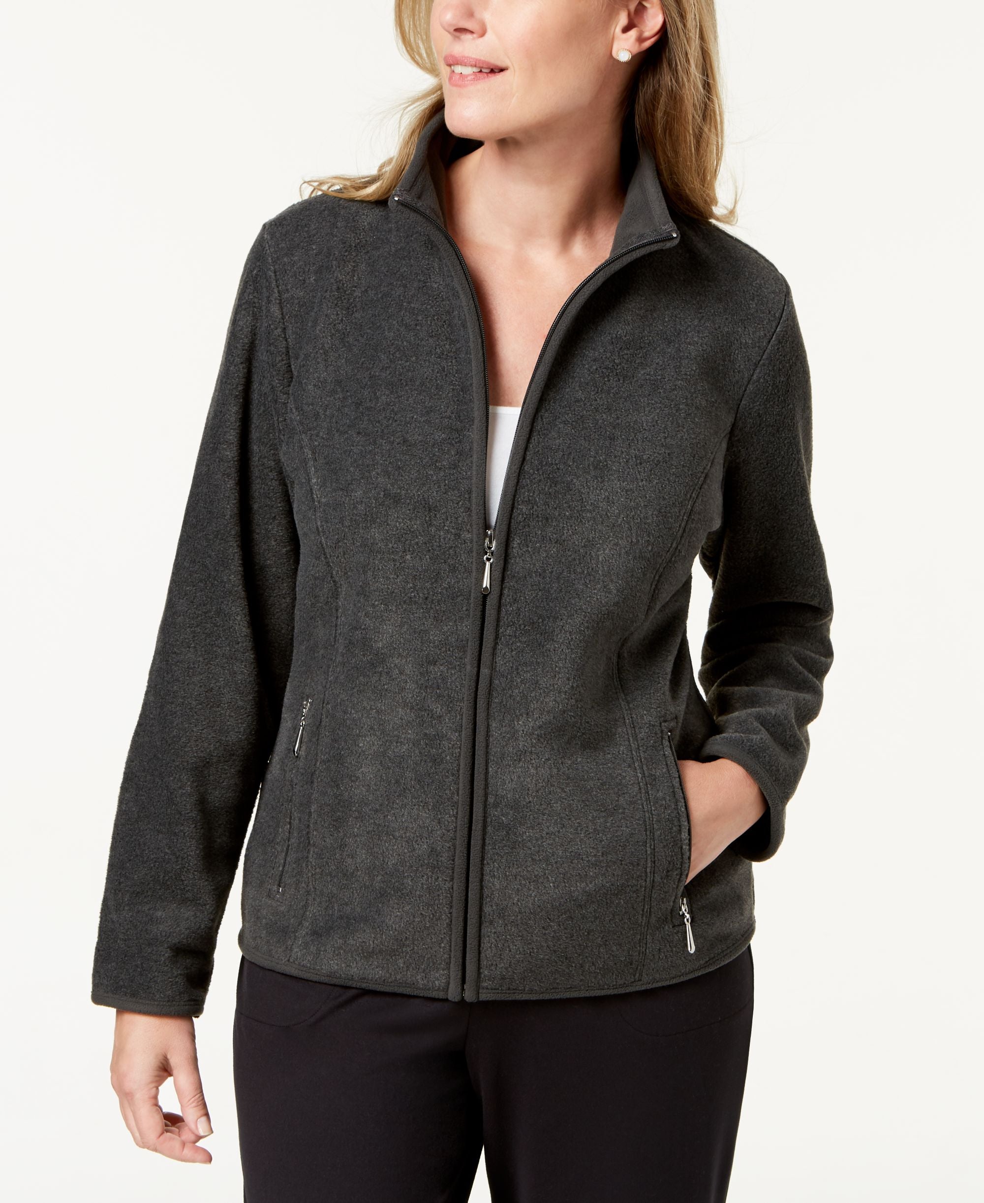 Karen Scott Plus Size Zeroproof Jacket