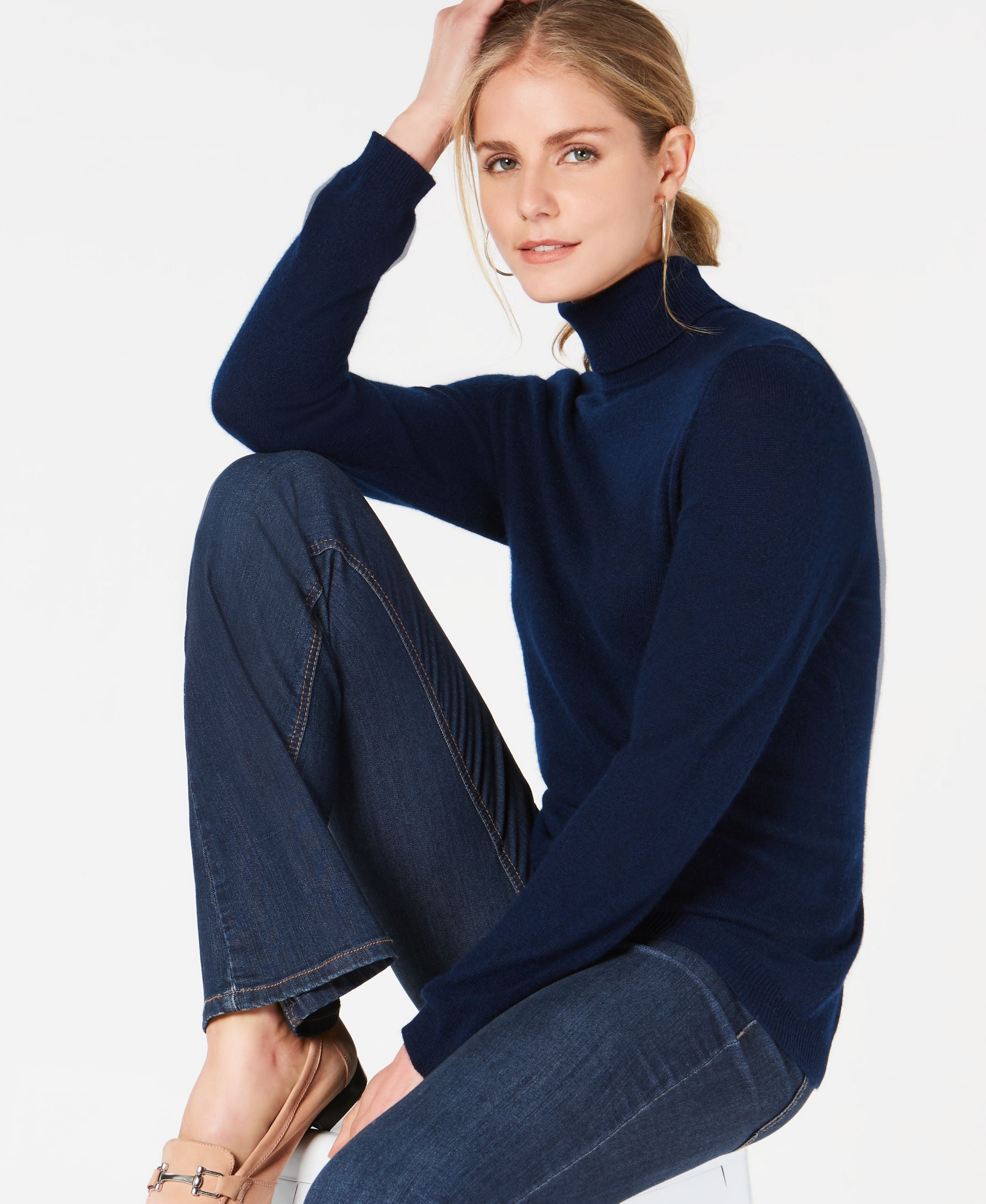 Charter Club Pure Cashmere Turtleneck Sweater